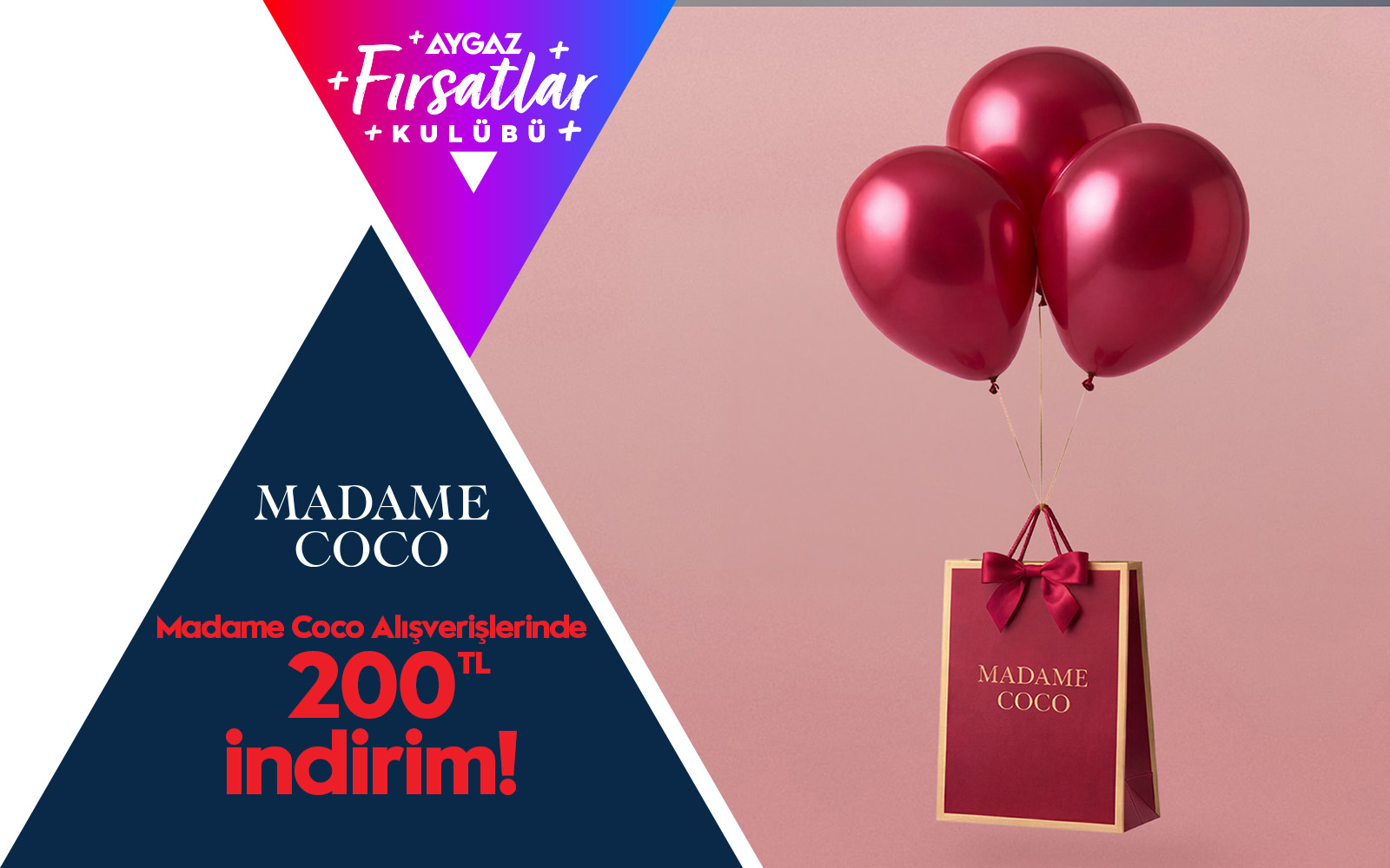 Aygazlılara Madame Coco’da İndirim!