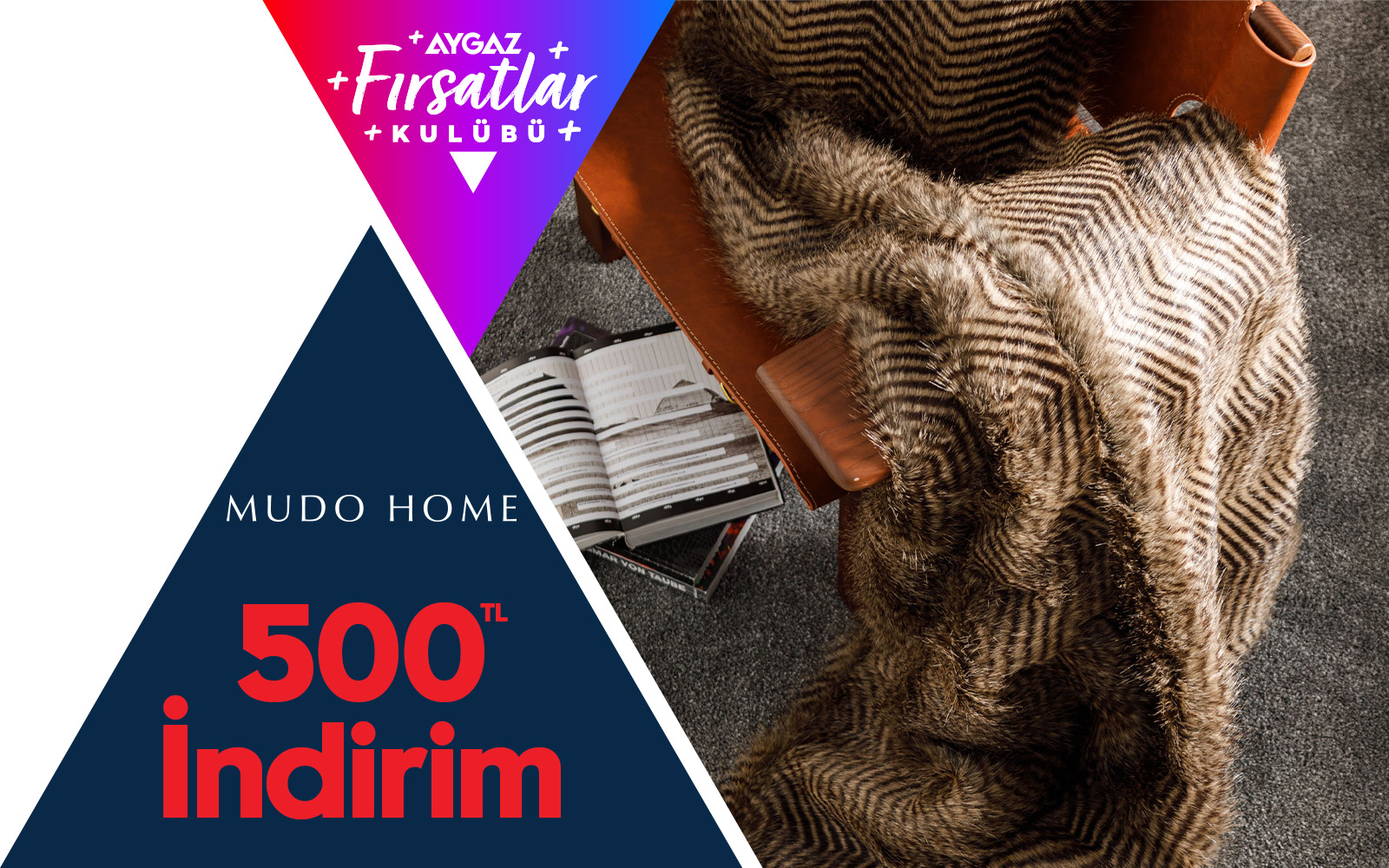 Mudo Home'da 500 TL İndirim!