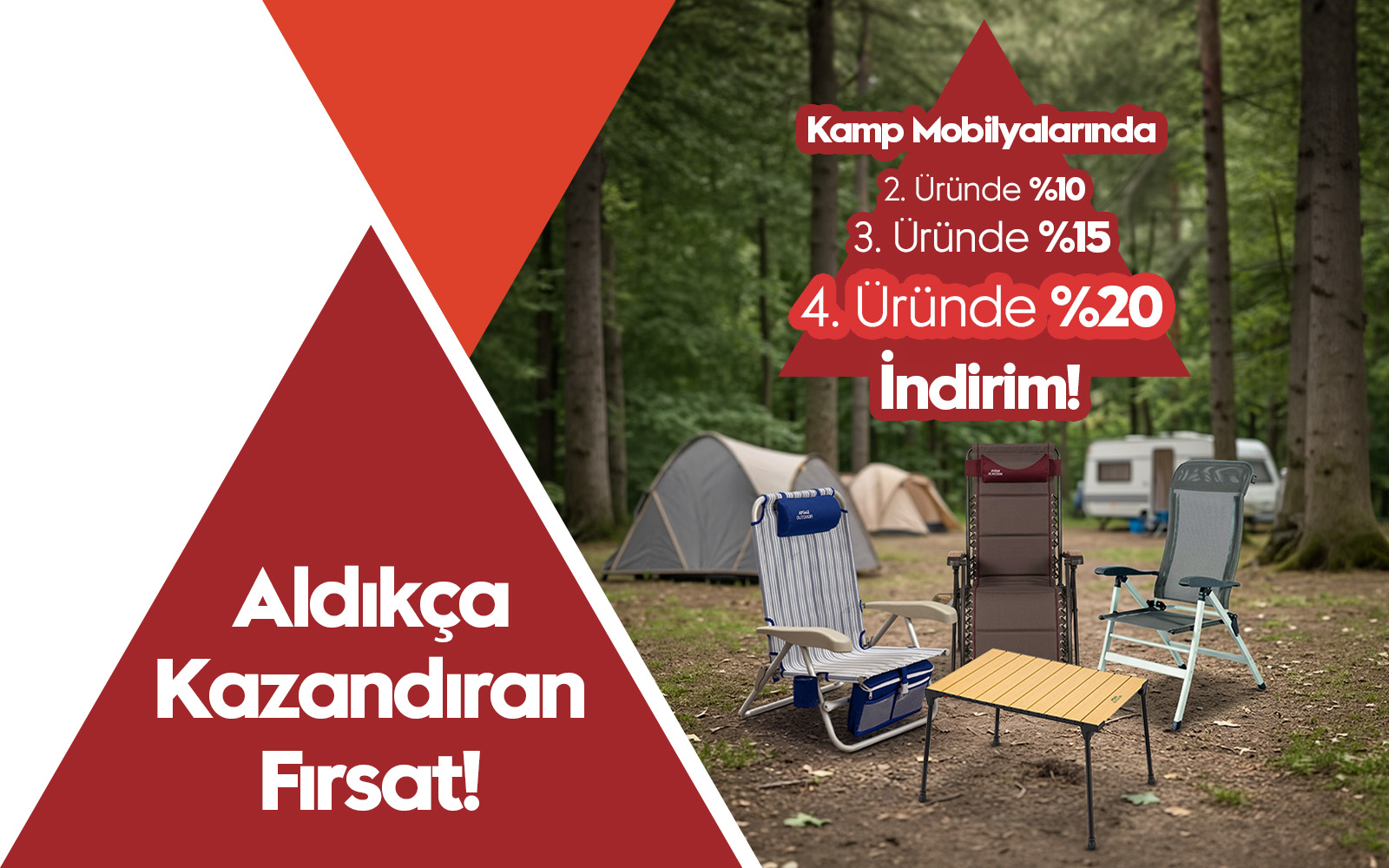 Kamp Mobilyalarında Kazandıran Fırsat
