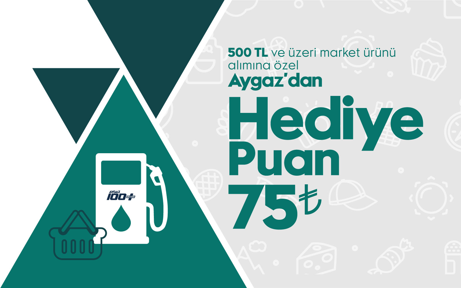 Market Ürünü Alımına 75 TL Otogaz Hediye