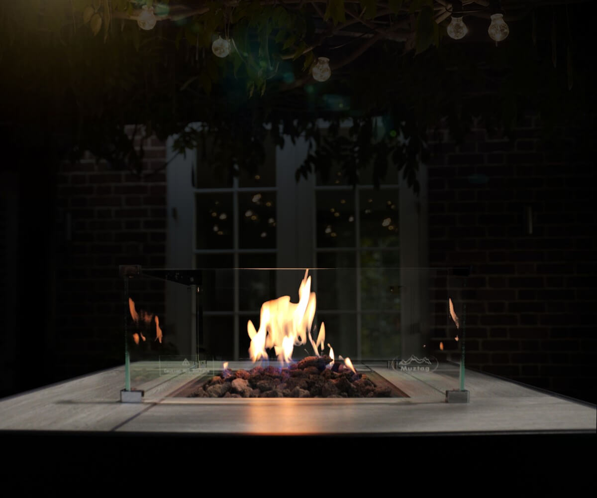 Aygaz Lhotse 817-B LR Dış Mekan Isıtıcı - Lav Taşlı - Beyaz