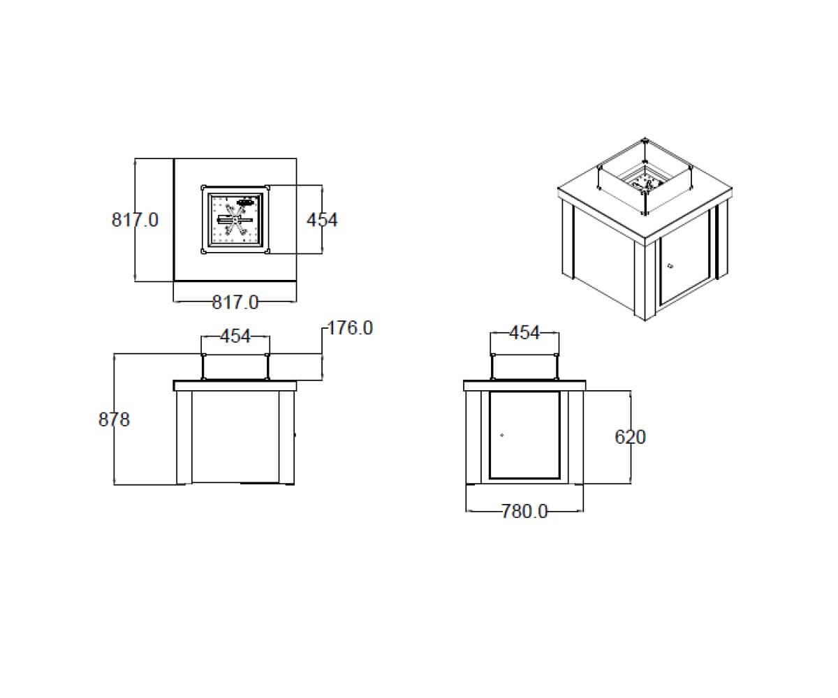 Aygaz Lhotse 817-B GB Dış Mekan Isıtıcı - Cam Boncuklu - Beyaz