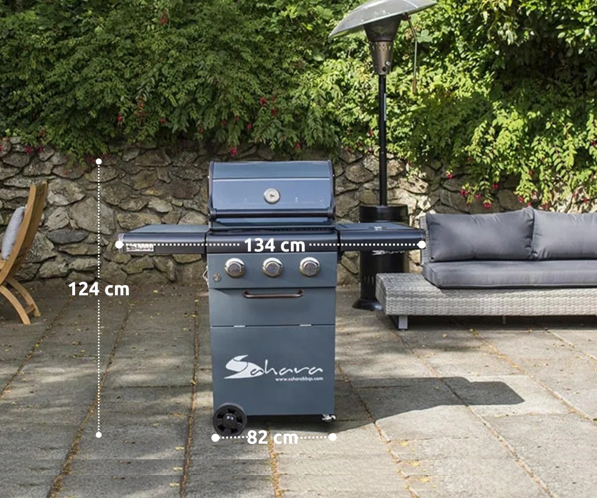 Aygaz X350 Klasik Barbekü - Gri Mavi