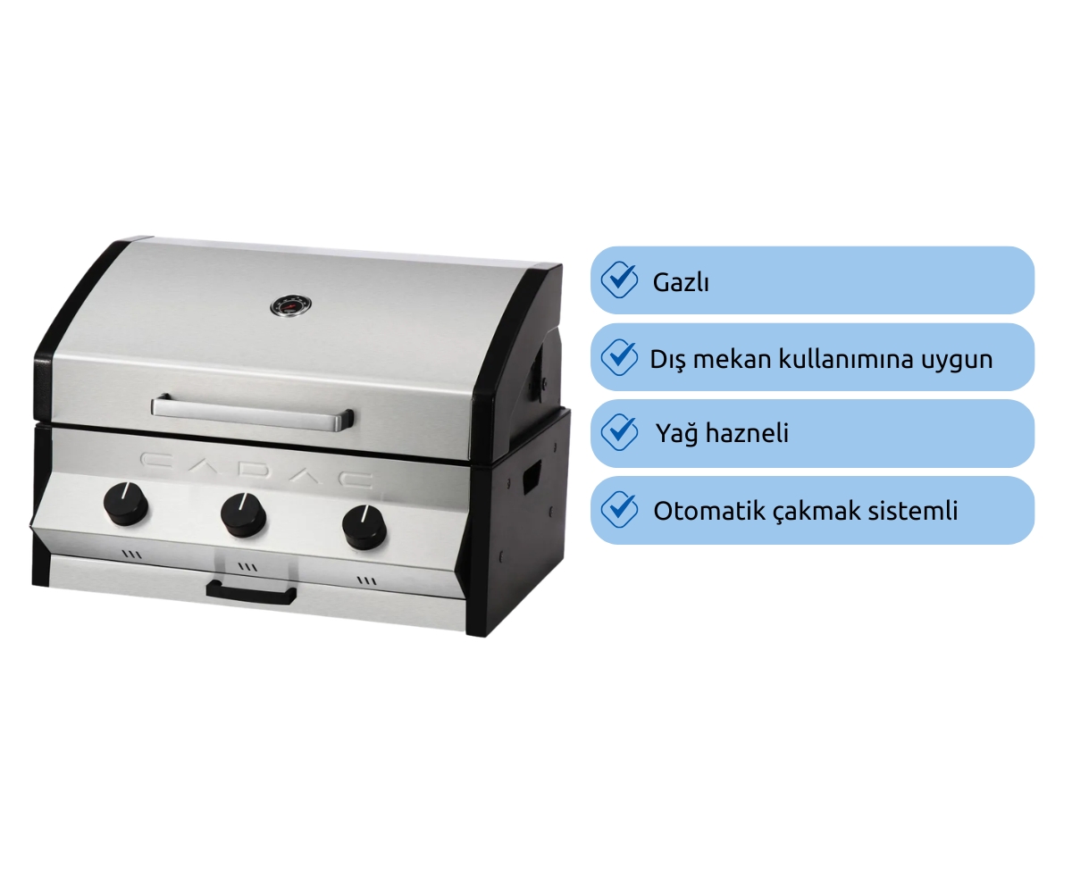 Cadac Meridian 3B Ankastre Gazlı Barbekü