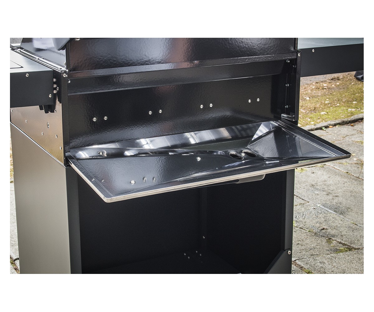 Aygaz X350 Klasik Barbekü - Gri Mavi - LED Işıklı