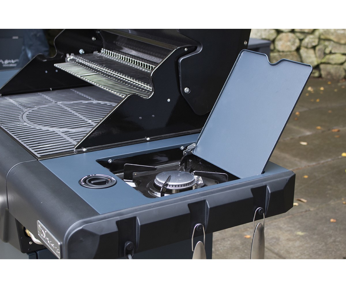 Aygaz X350 Klasik Barbekü - Gri Mavi - LED Işıklı