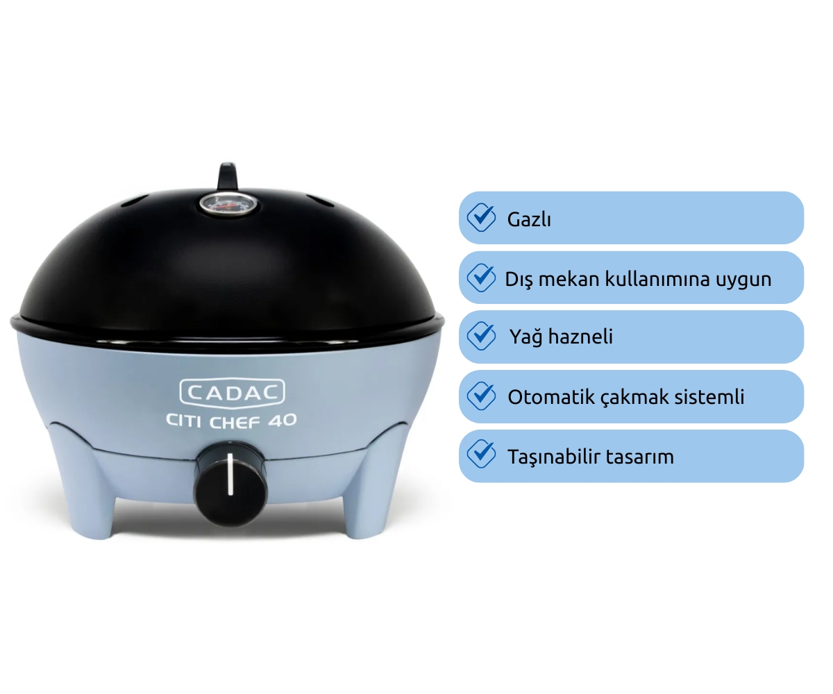 Cadac Citi Chef 40 Barbekü - Mavi