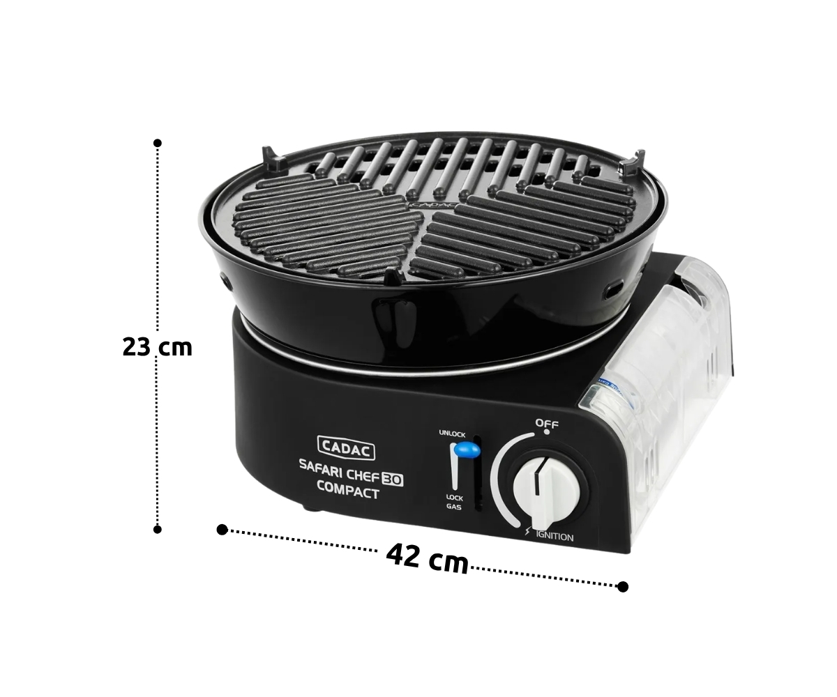 Cadac Safari Chef 30 Kompakt Barbekü - Kartuşlu