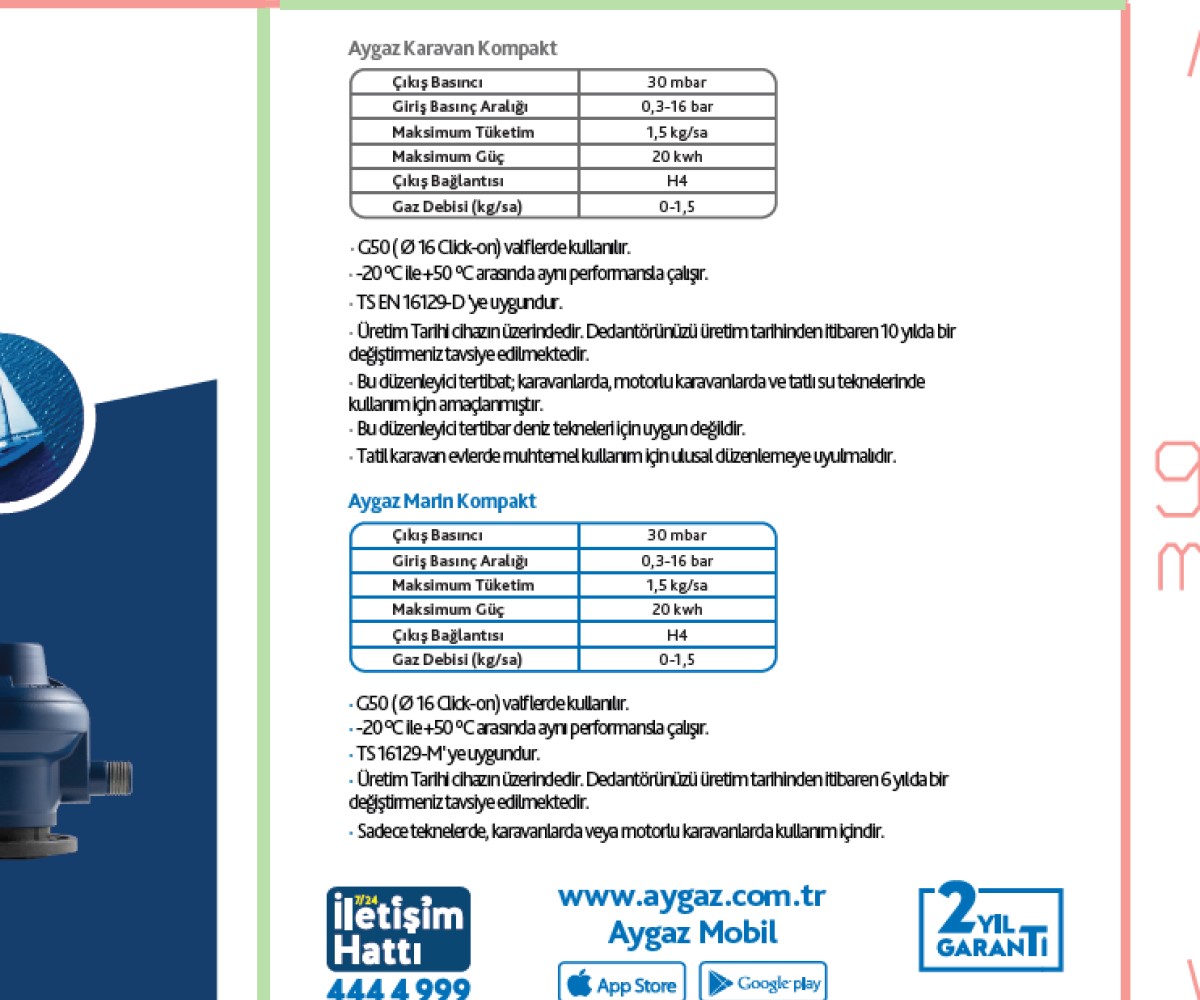 Aygaz Marin Kompakt Dedantör H4