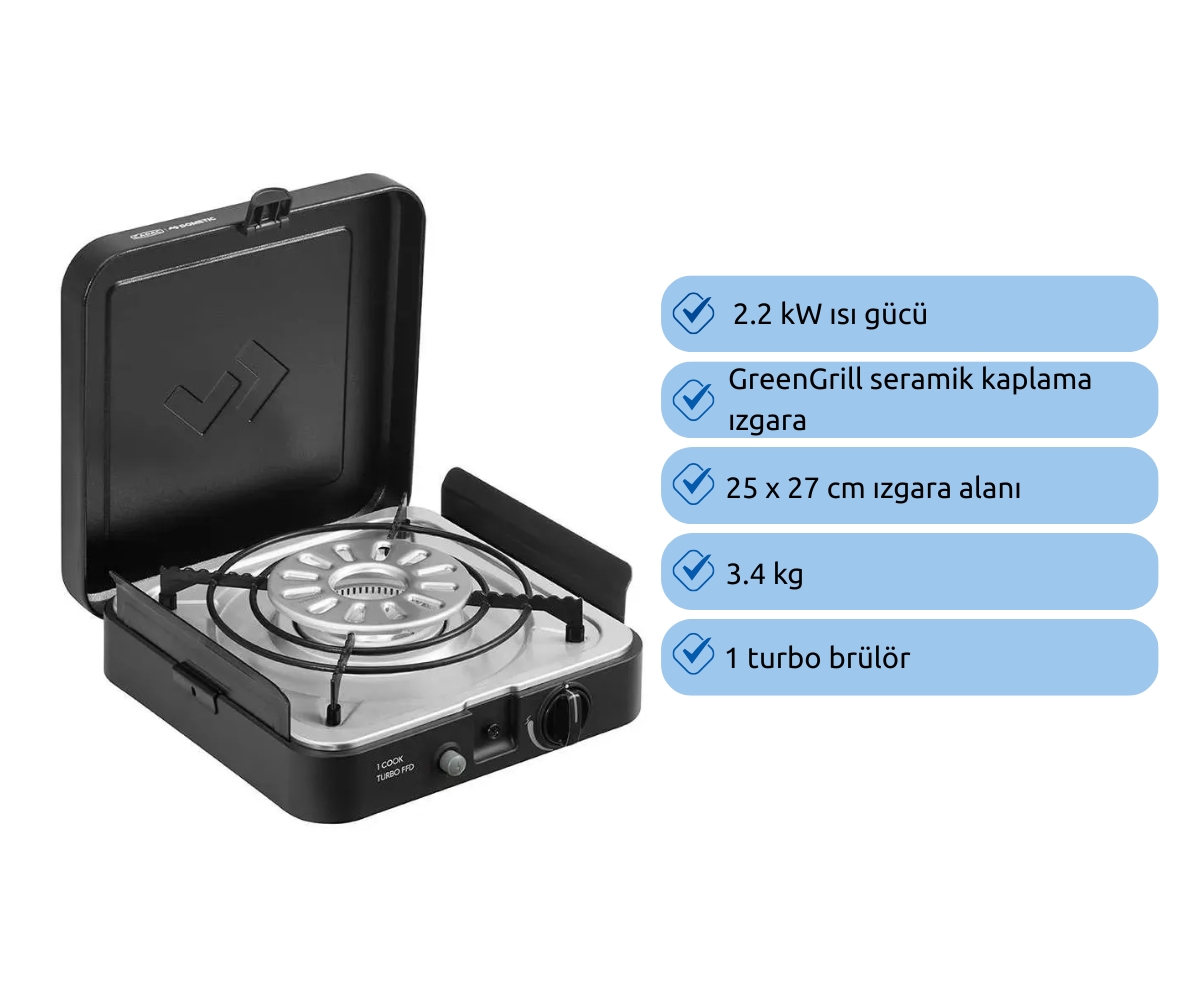 Cadac 1 Cook Turbo FFD Barbekü Düz Izgara Plakası