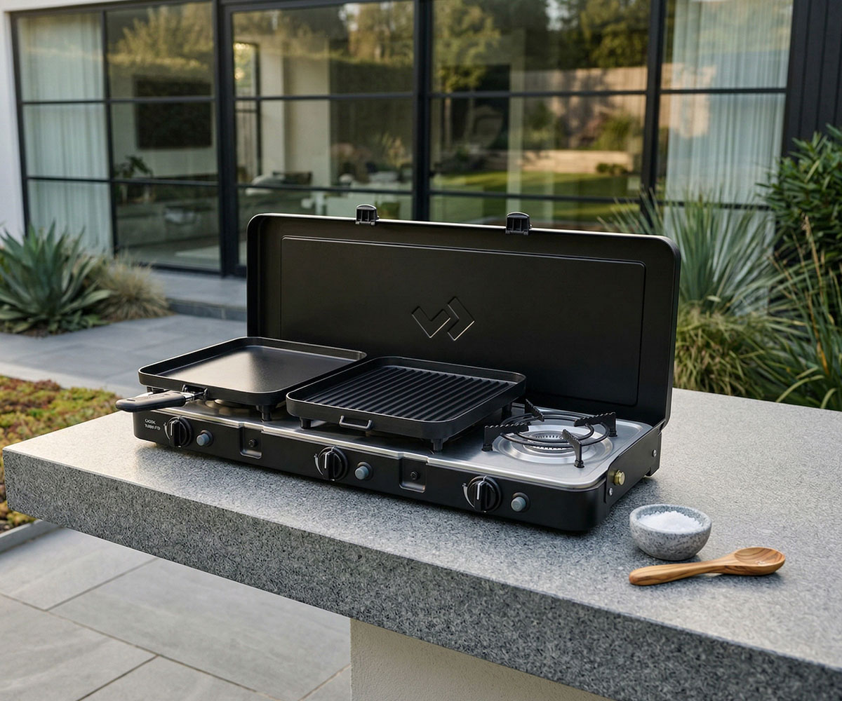 Cadac 3 Cook Turbo Deluxe FFD İç Mekan Kullanımına Uygun Barbekü