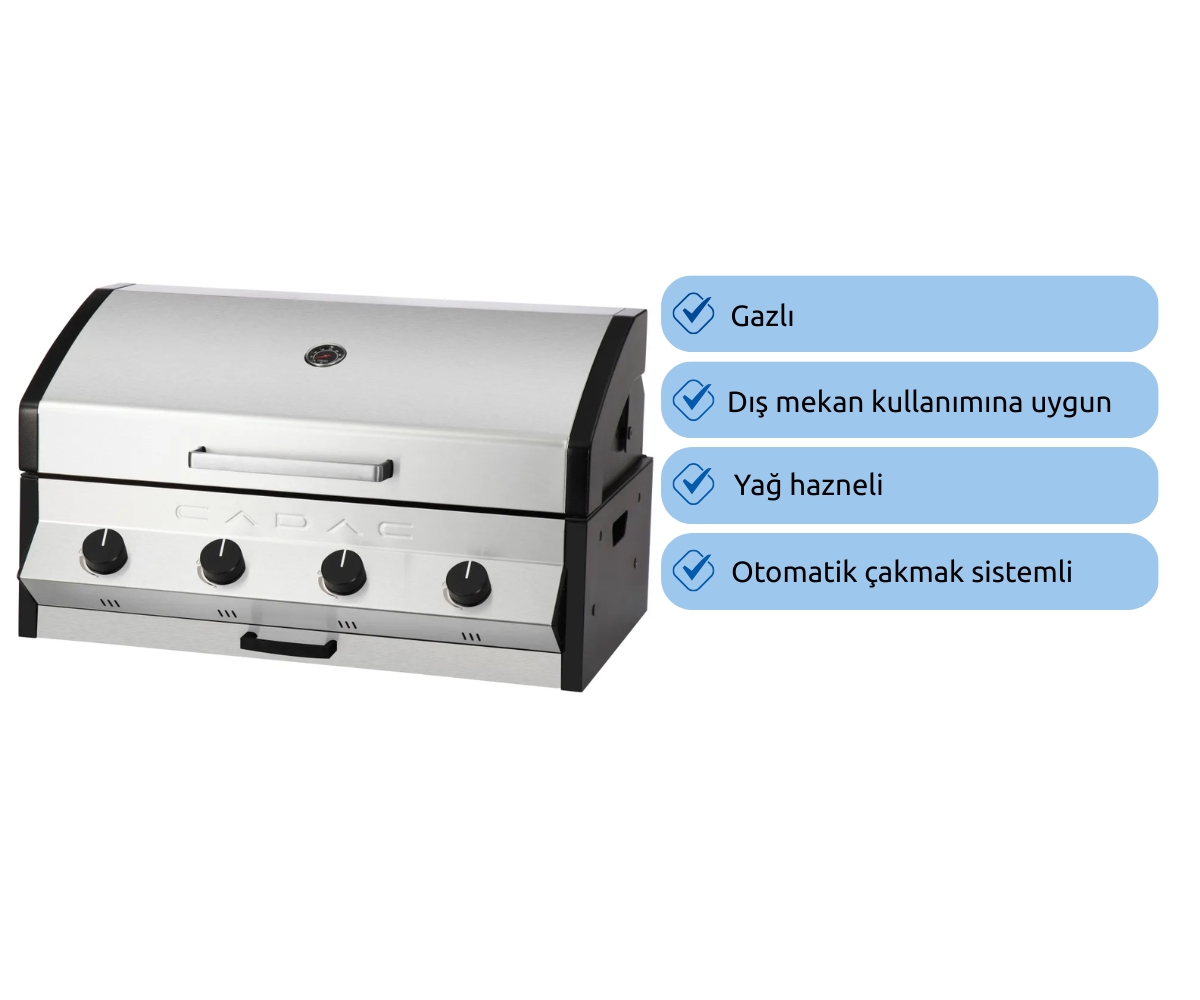 Cadac Meridian 4B Ankastre Gazlı Barbekü