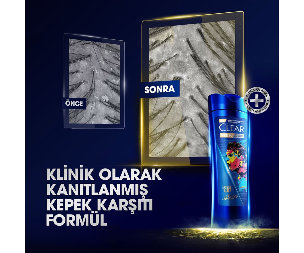 Clear Men Kepeğe Karşı Etkili Şampuan Legend By CR7 350 ml