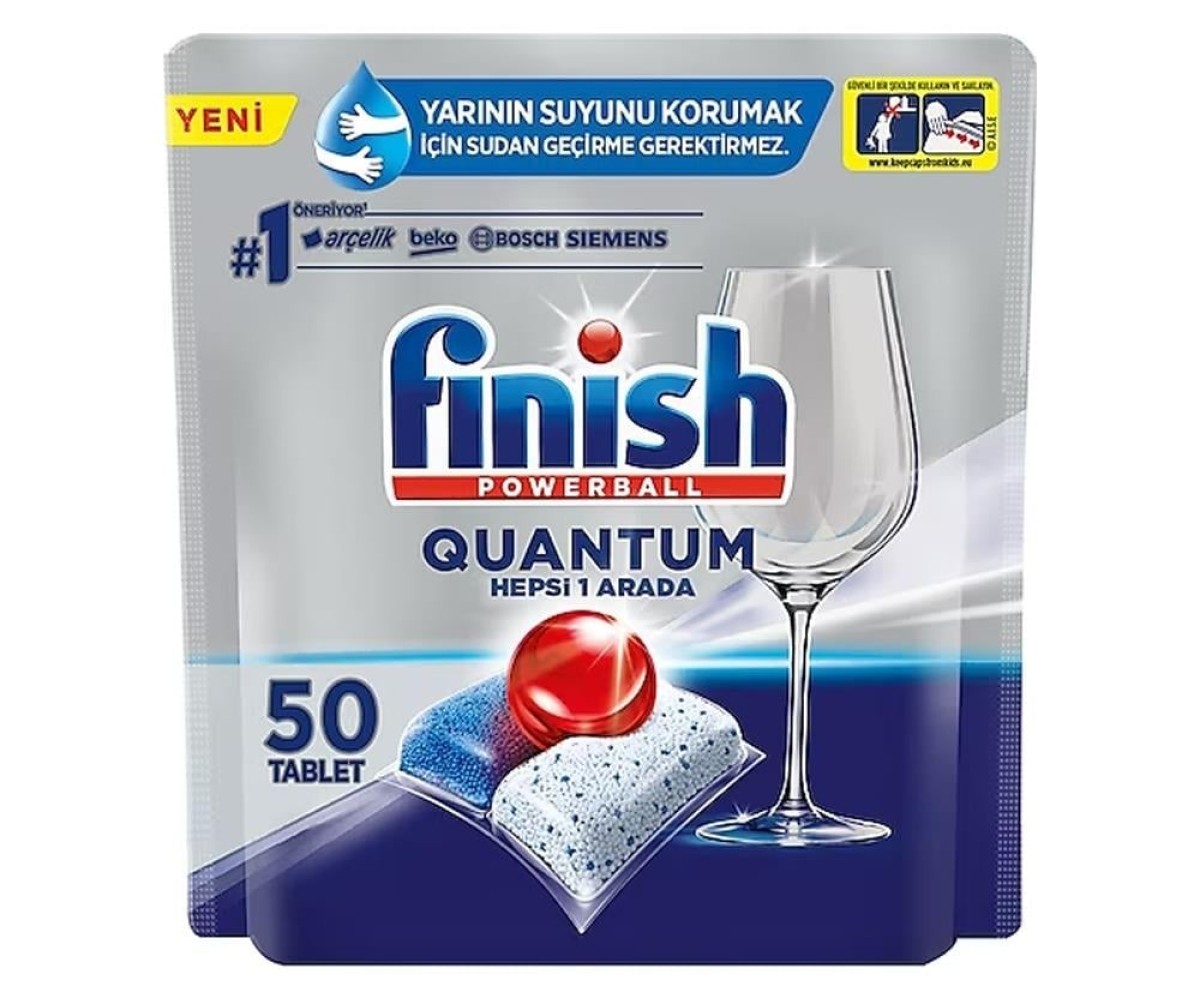 Finish Quantum Bulaşık Makinesi Deterjanı Tableti 50 Kapsül