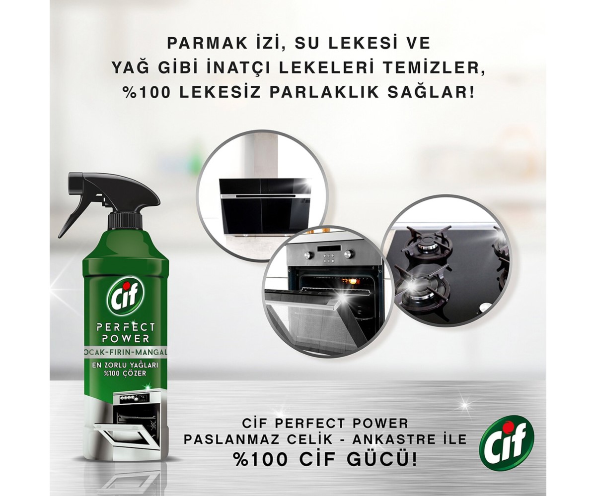 Cif Perfect Power Sprey Ocak&Fırın 435 Ml
