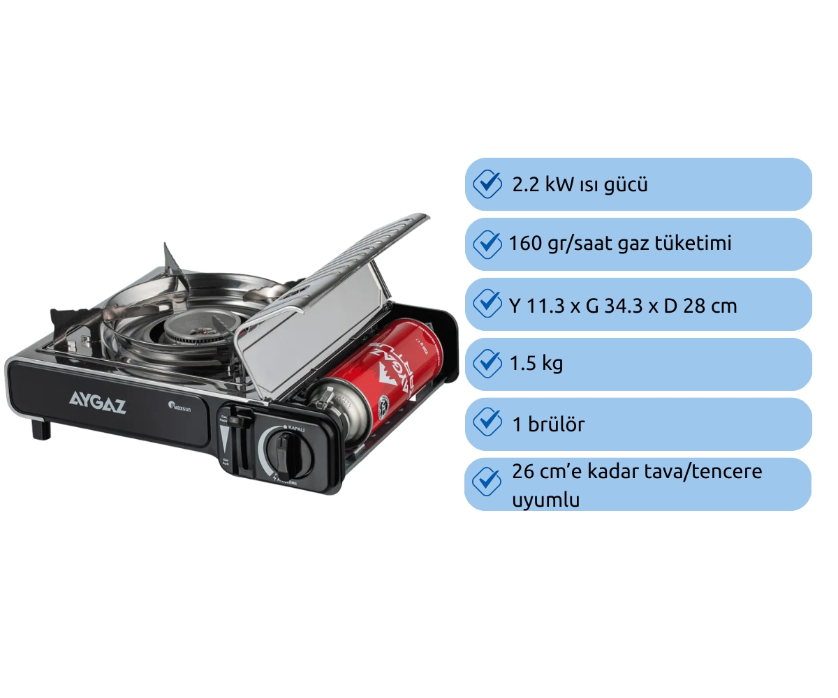 Aygaz MS-BSF Taşınabilir Kartuşlu Kamp Ocağı