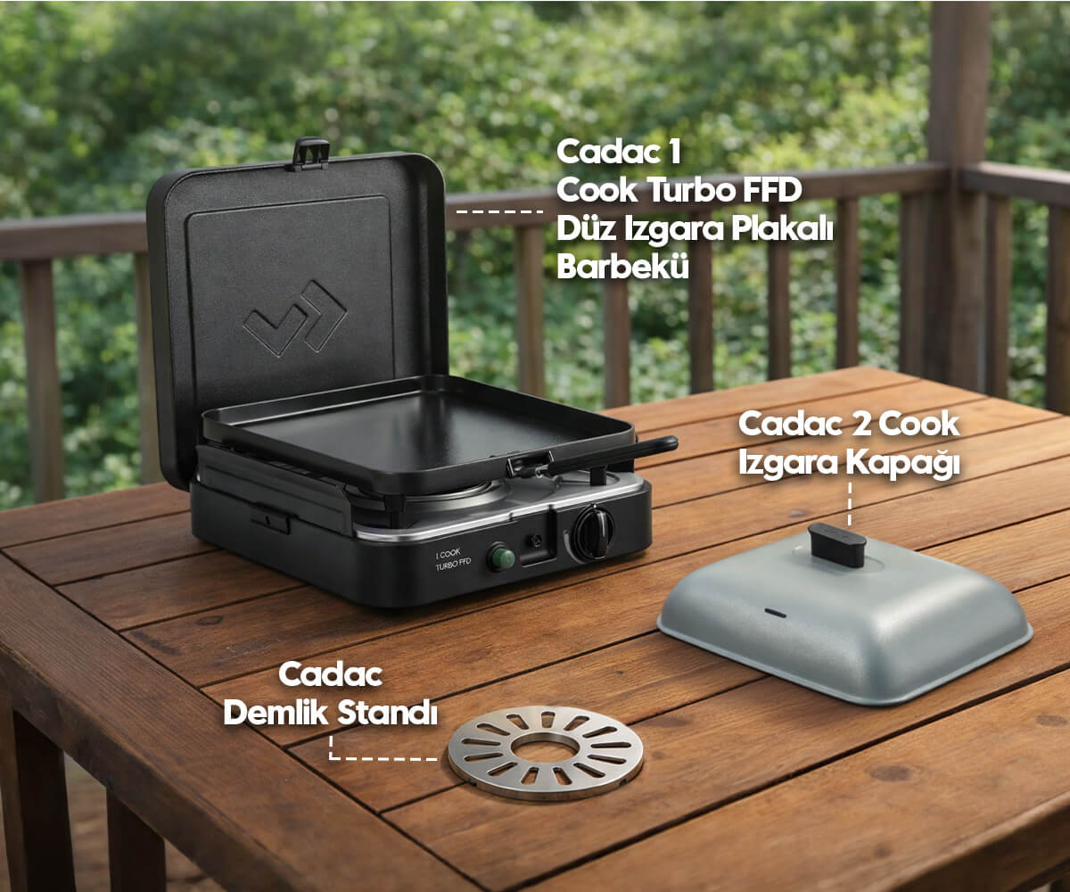 Cadac 1 Cook Turbo Barbekü Seti