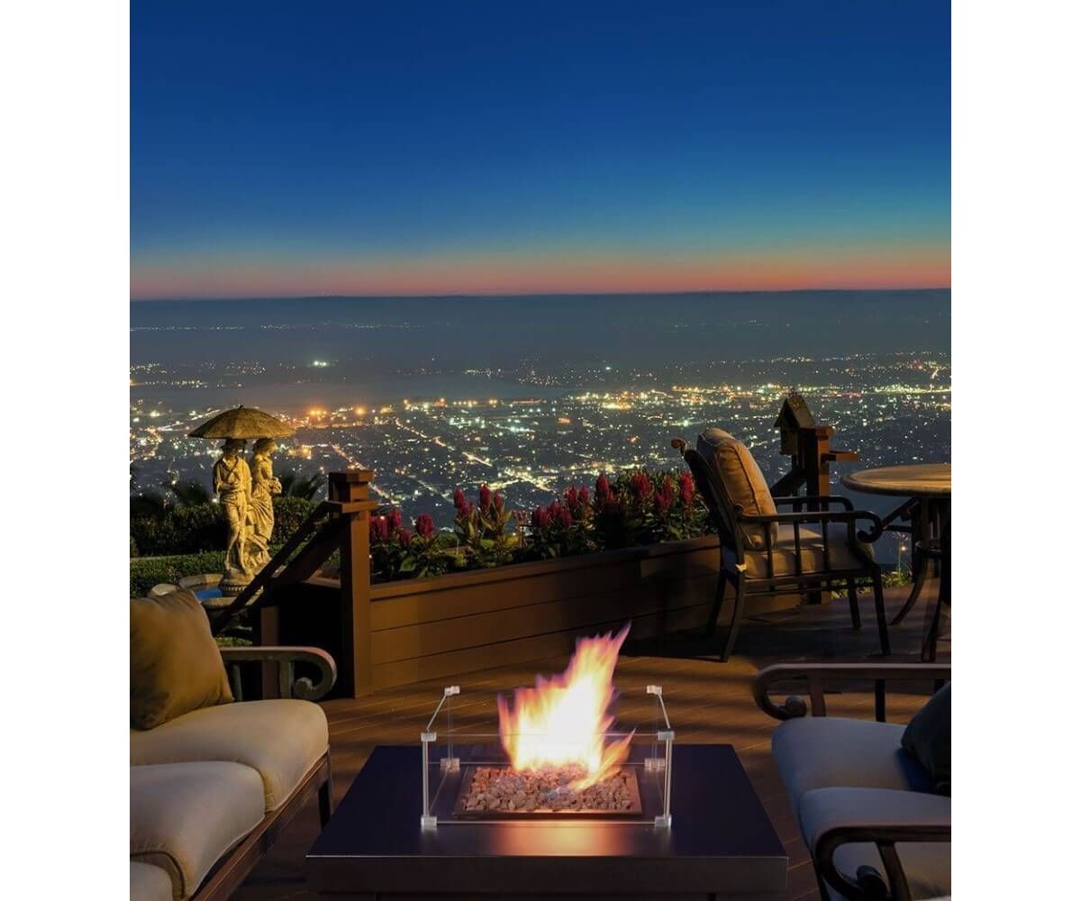 Aygaz Lhotse 817-S LR Dış Mekan Isıtıcı - Lav Taşlı - Siyah