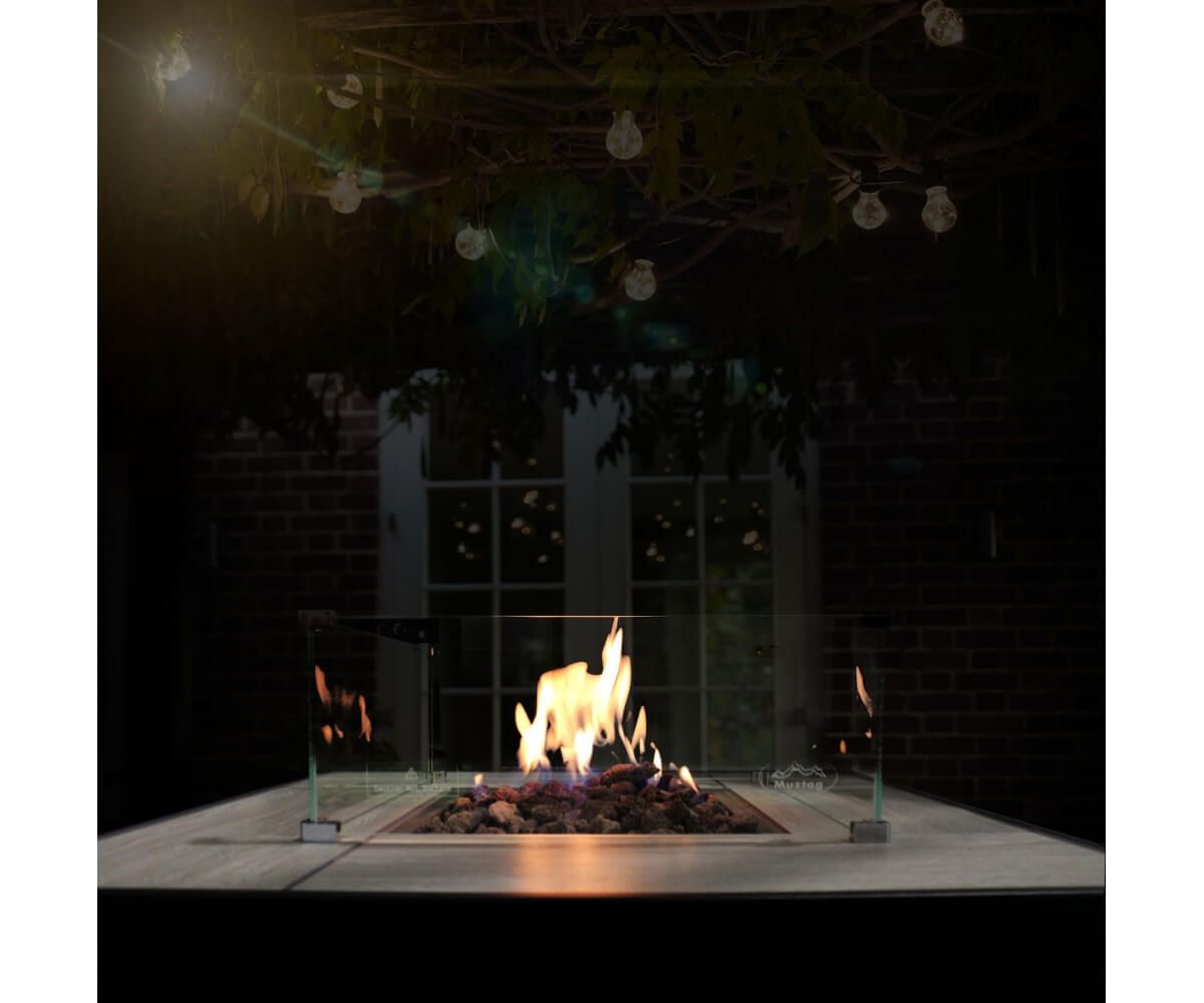 Aygaz Lhotse 817-S LR Dış Mekan Isıtıcı - Lav Taşlı - Siyah