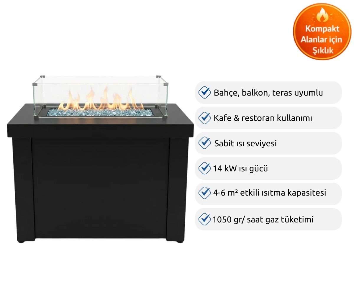 Aygaz Lhotse 960 GB Dış Mekan Isıtıcı - Cam Boncuklu