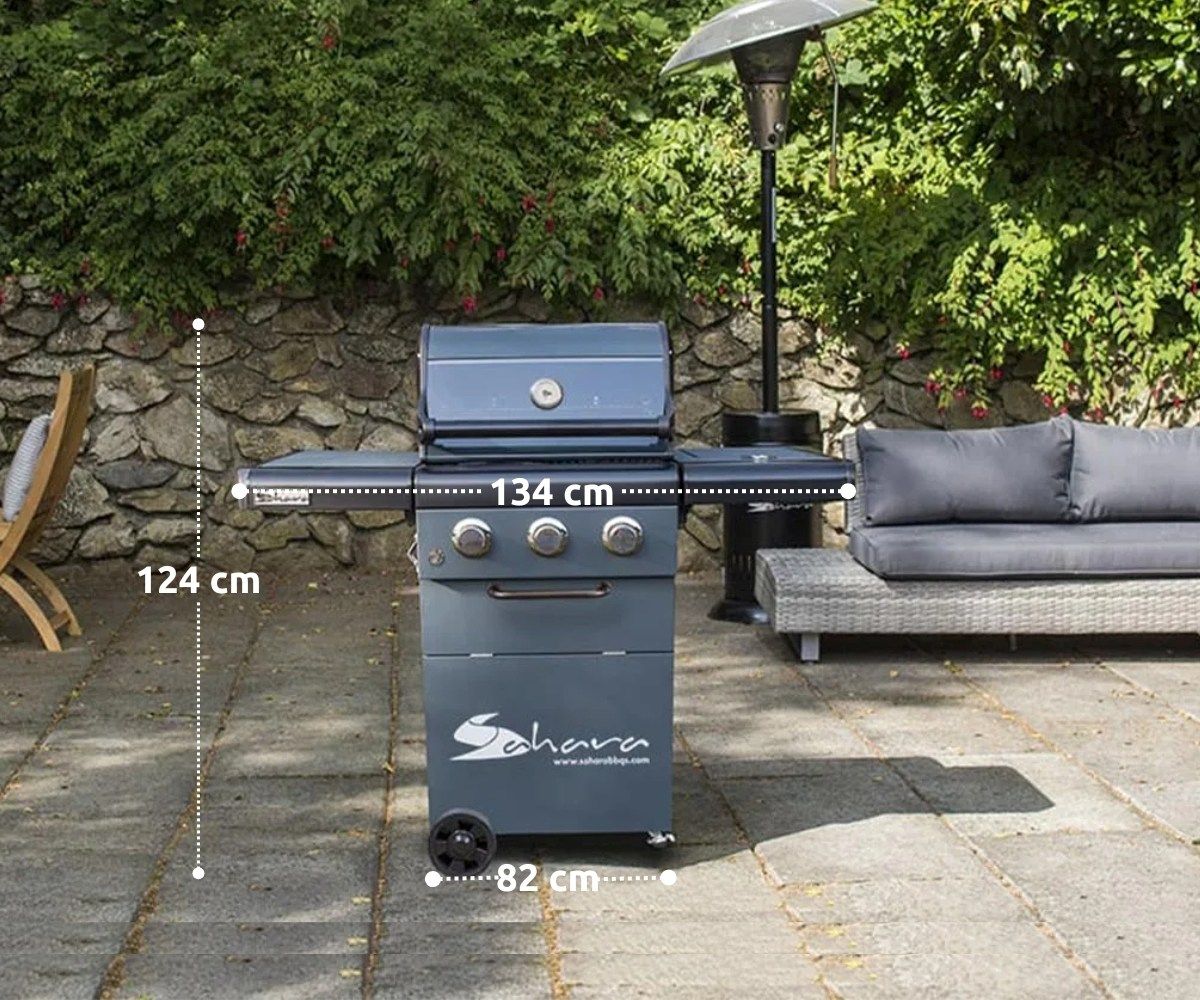 Aygaz X350 Klasik Barbekü - Gri Mavi