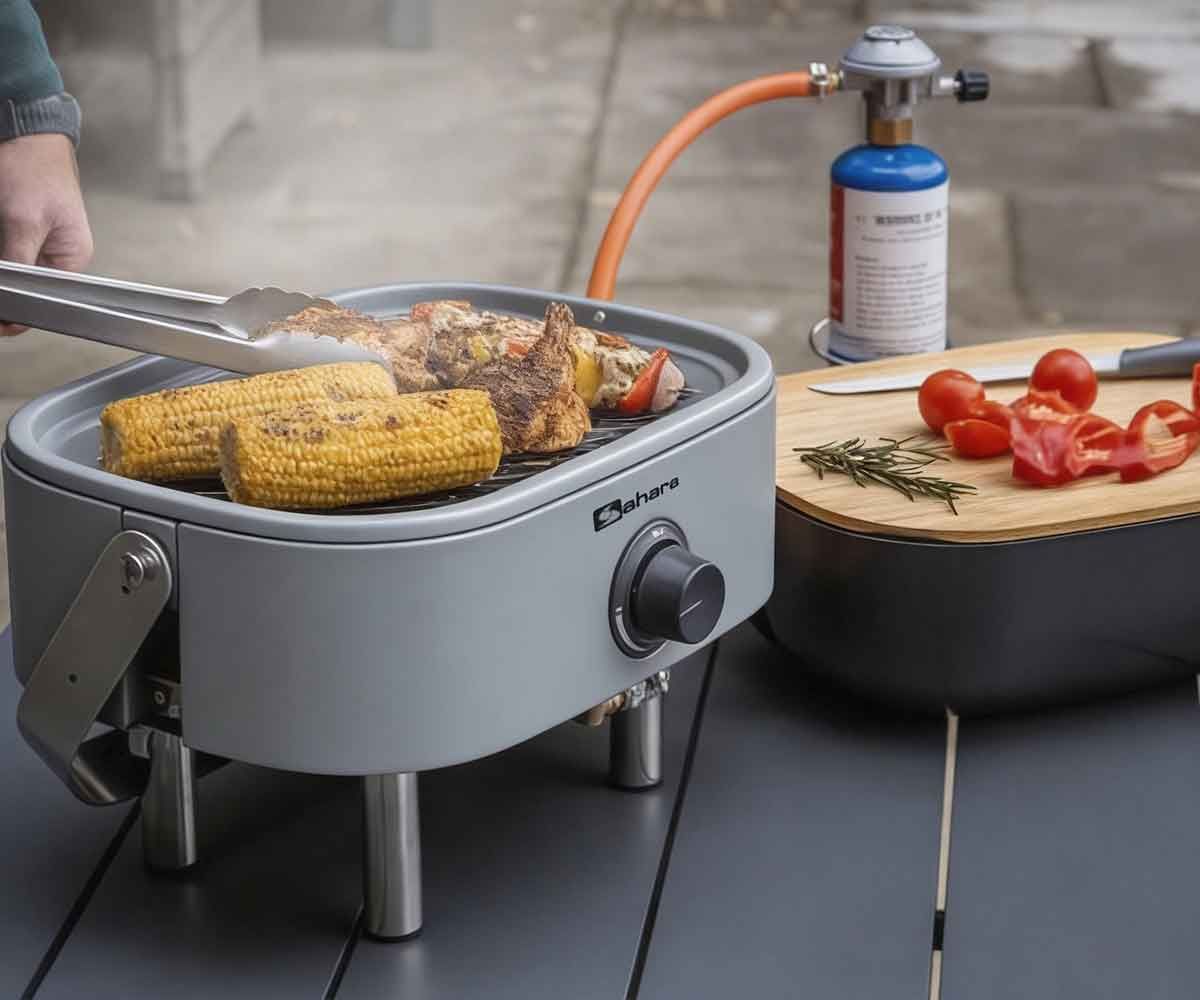 BARBEKÜ SAHARA MİNİ BBQ, GRİ