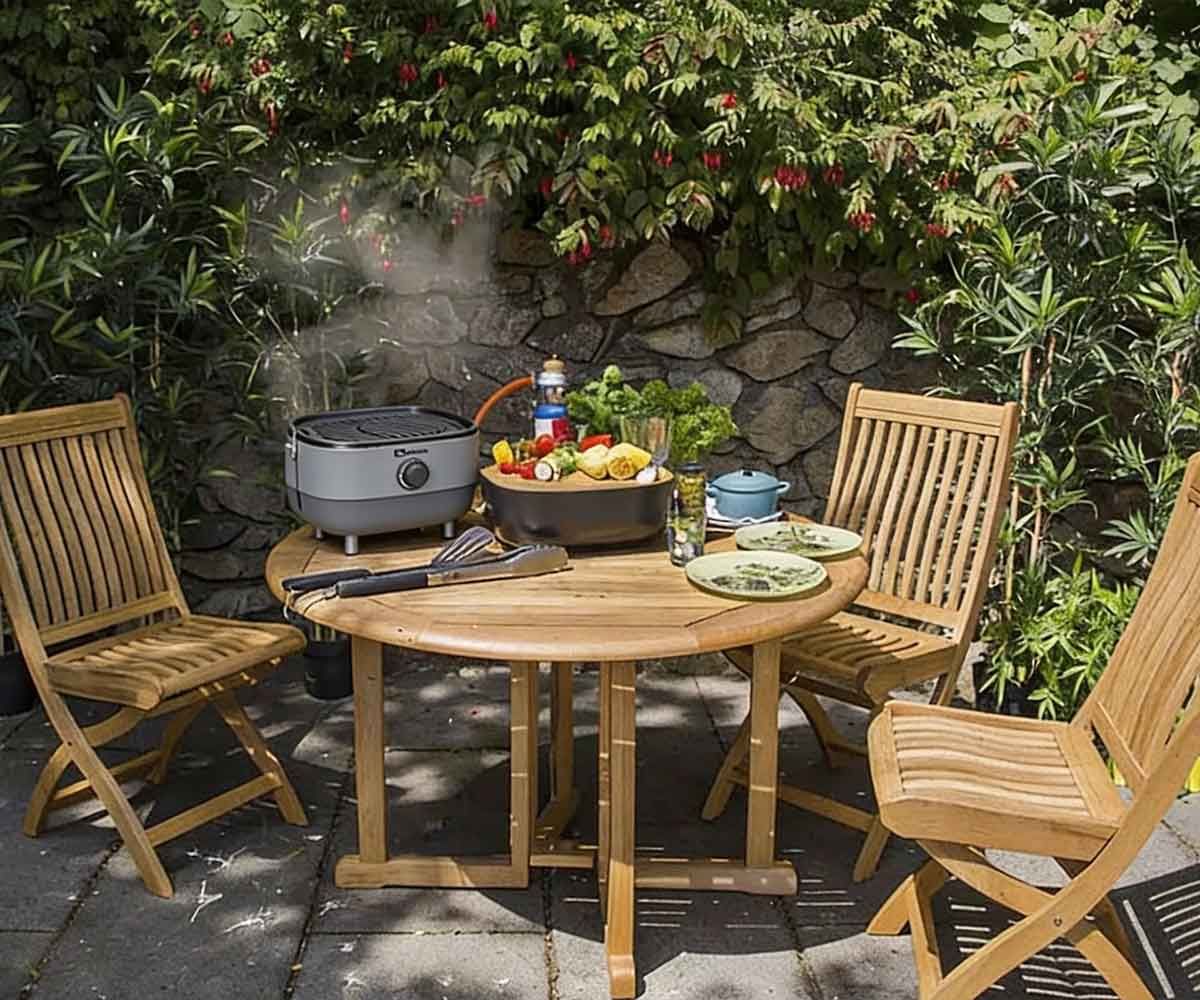 BARBEKÜ SAHARA MİNİ BBQ, GRİ