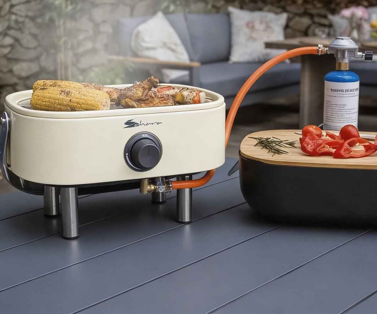 Aygaz Portatif Mini Barbekü - Krem