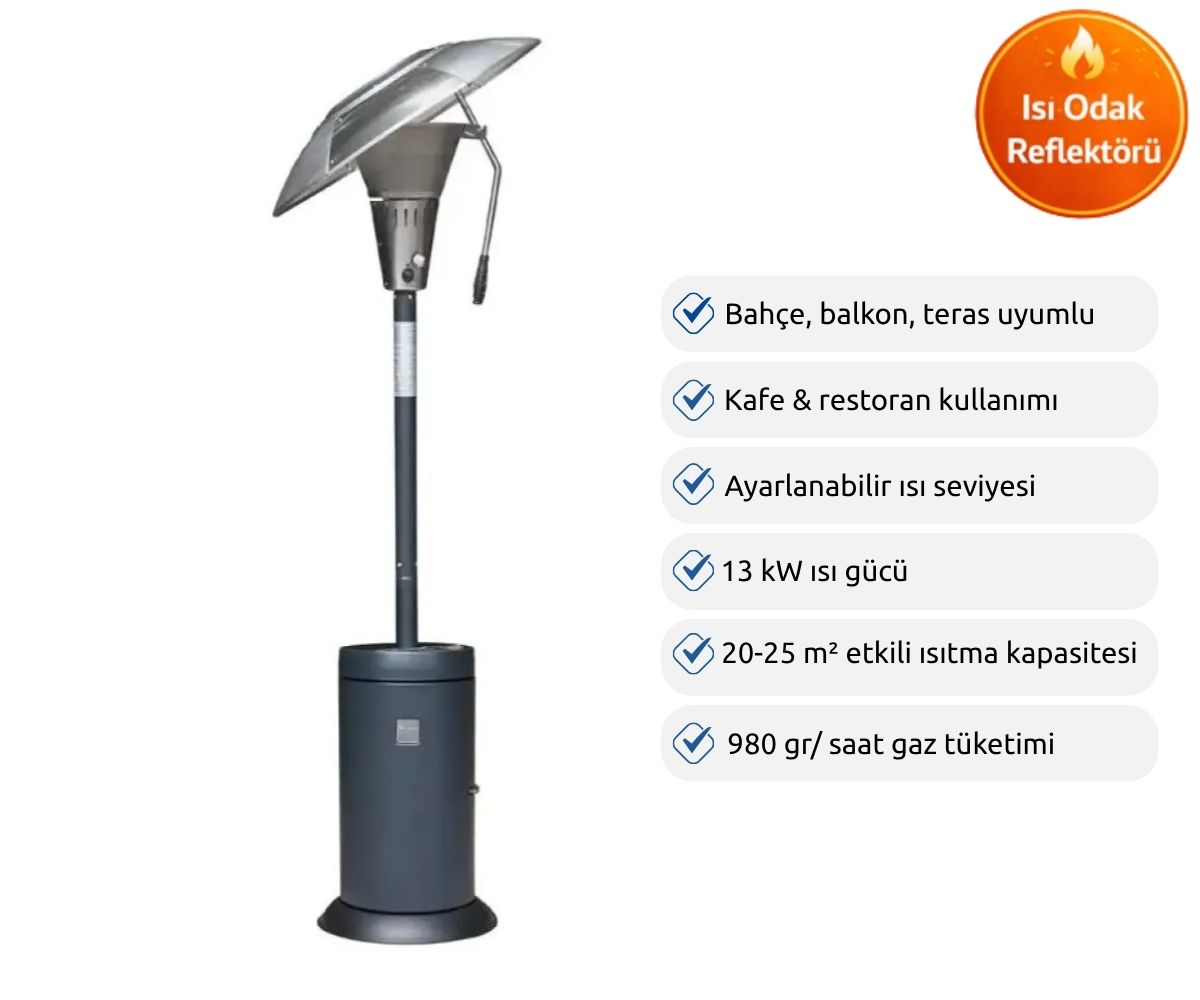 Aygaz Isı Odağı Dış Mekan Isıtıcı - X13 - Mavi