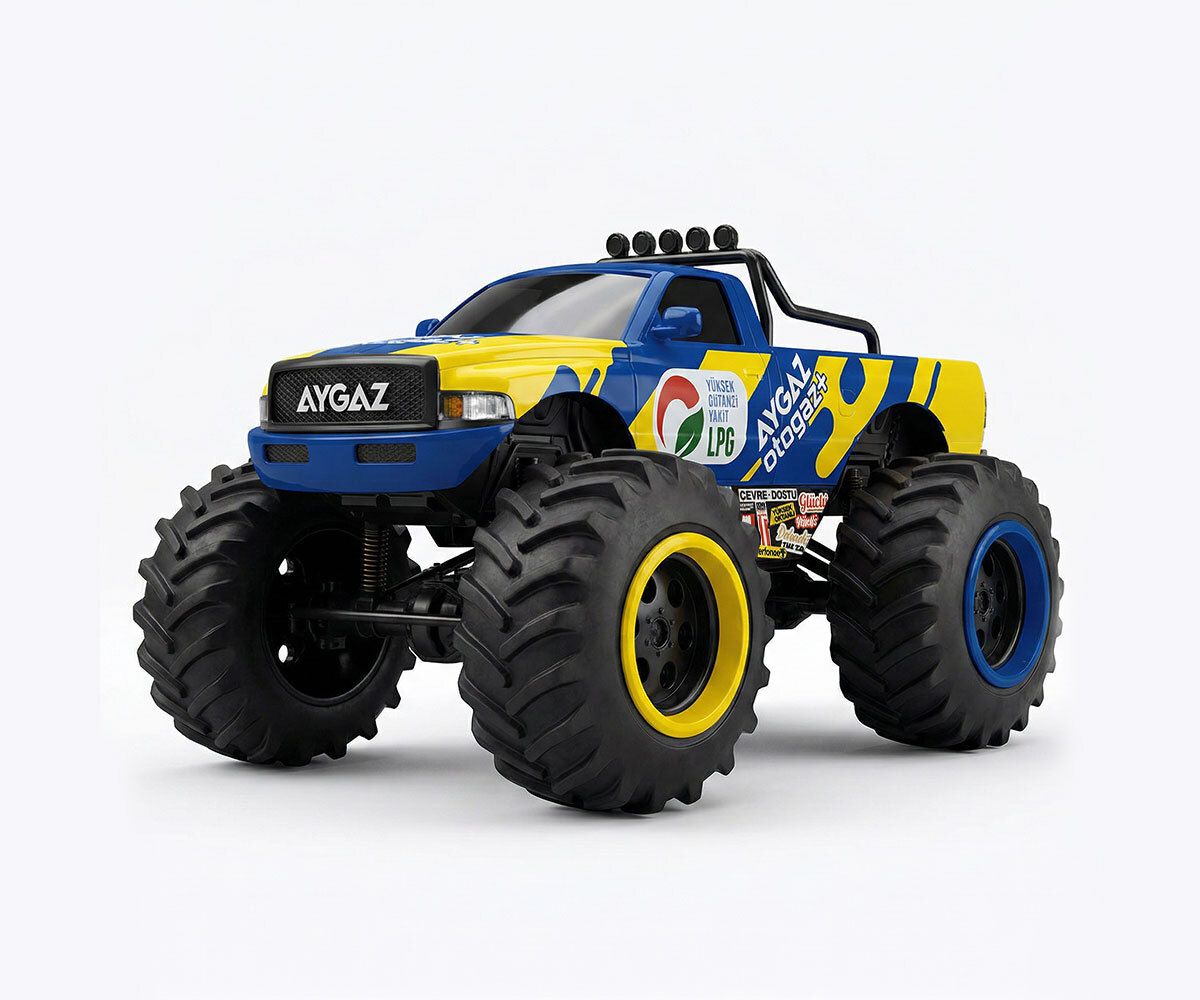 Aygaz Canavar Oyuncak - Sarı Lacivert