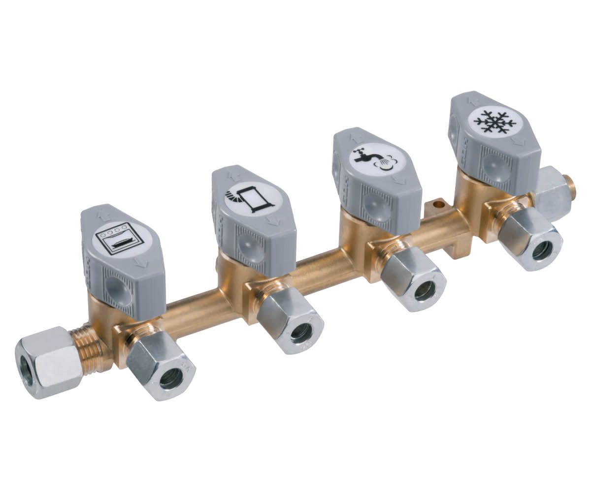 Aygaz Karavan Dörtlü Gaz Vanası