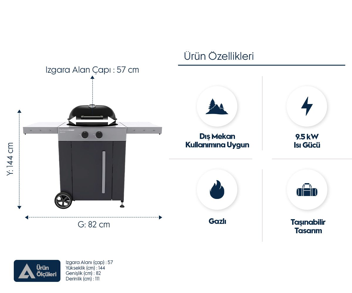 Aygaz Arosa 570 G EVO Yeni Nesil Barbekü - Çelik