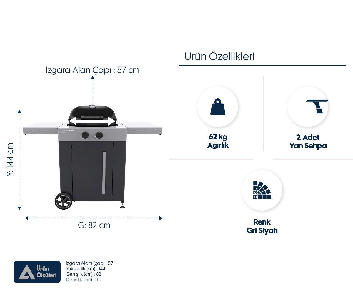 Aygaz Arosa 570 G EVO Yeni Nesil Barbekü - Çelik
