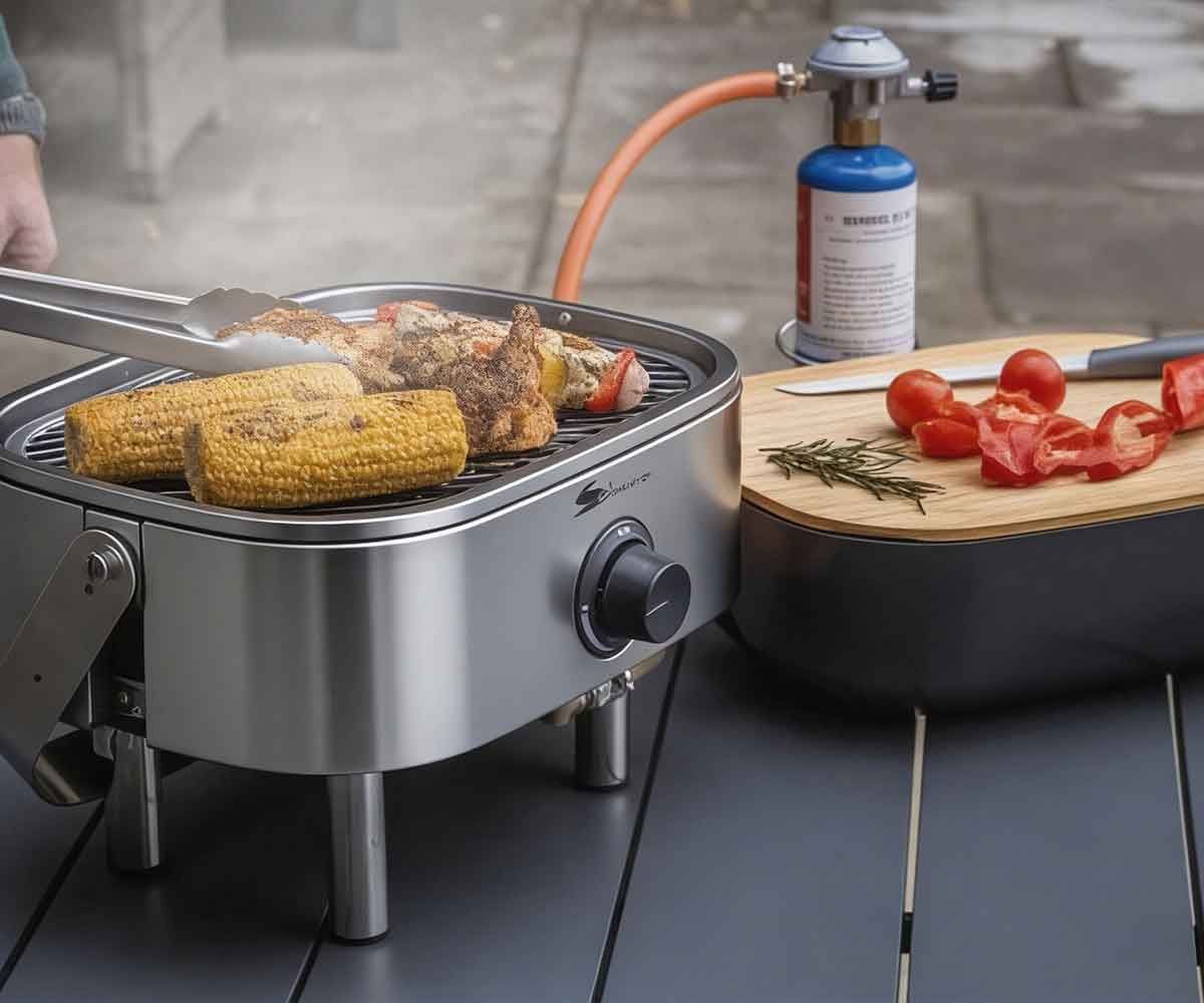 Aygaz Portatif Mini Barbekü - Metalik