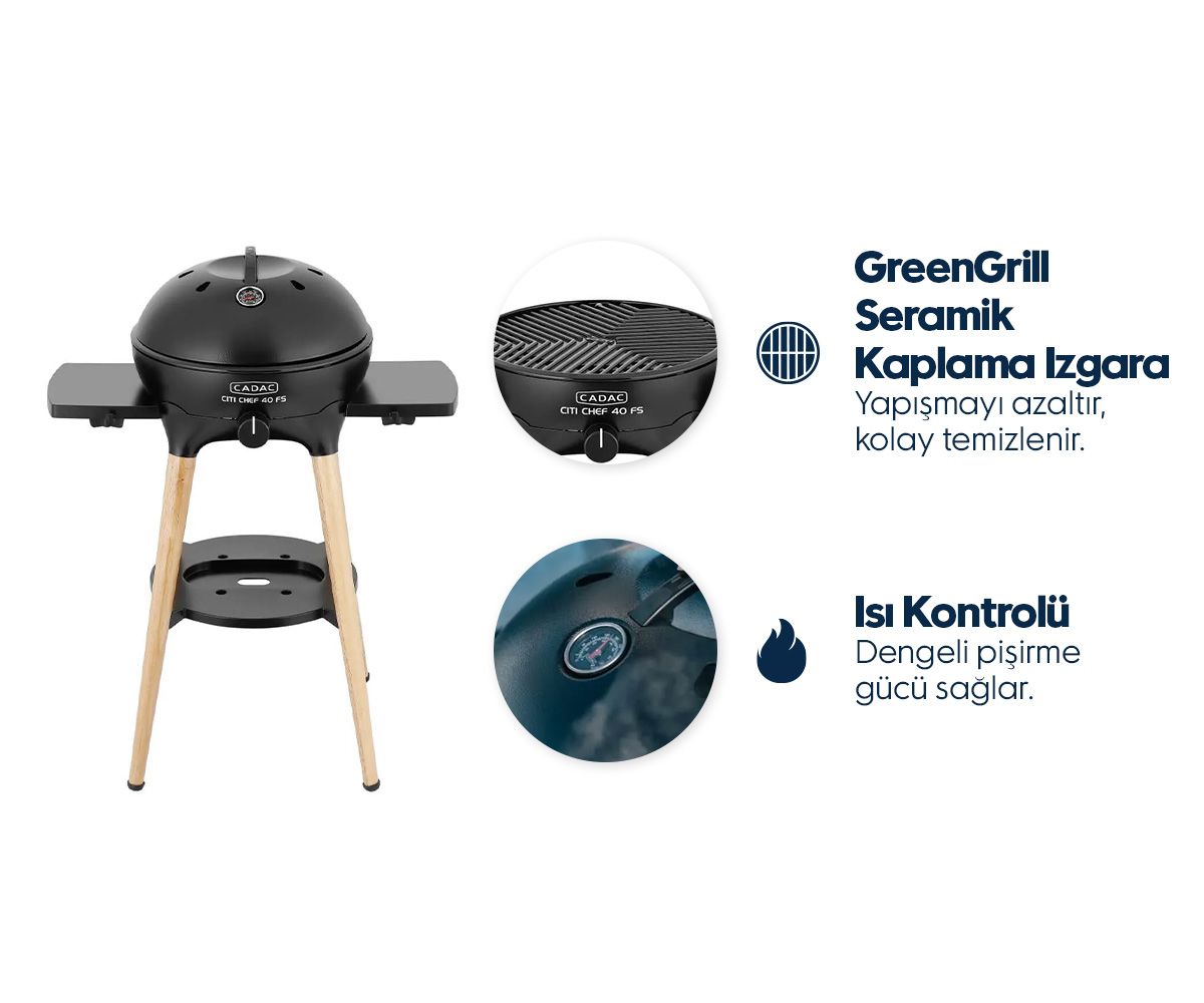 Cadac Safari Chef 30 HP Barbekü, Kartuşlu