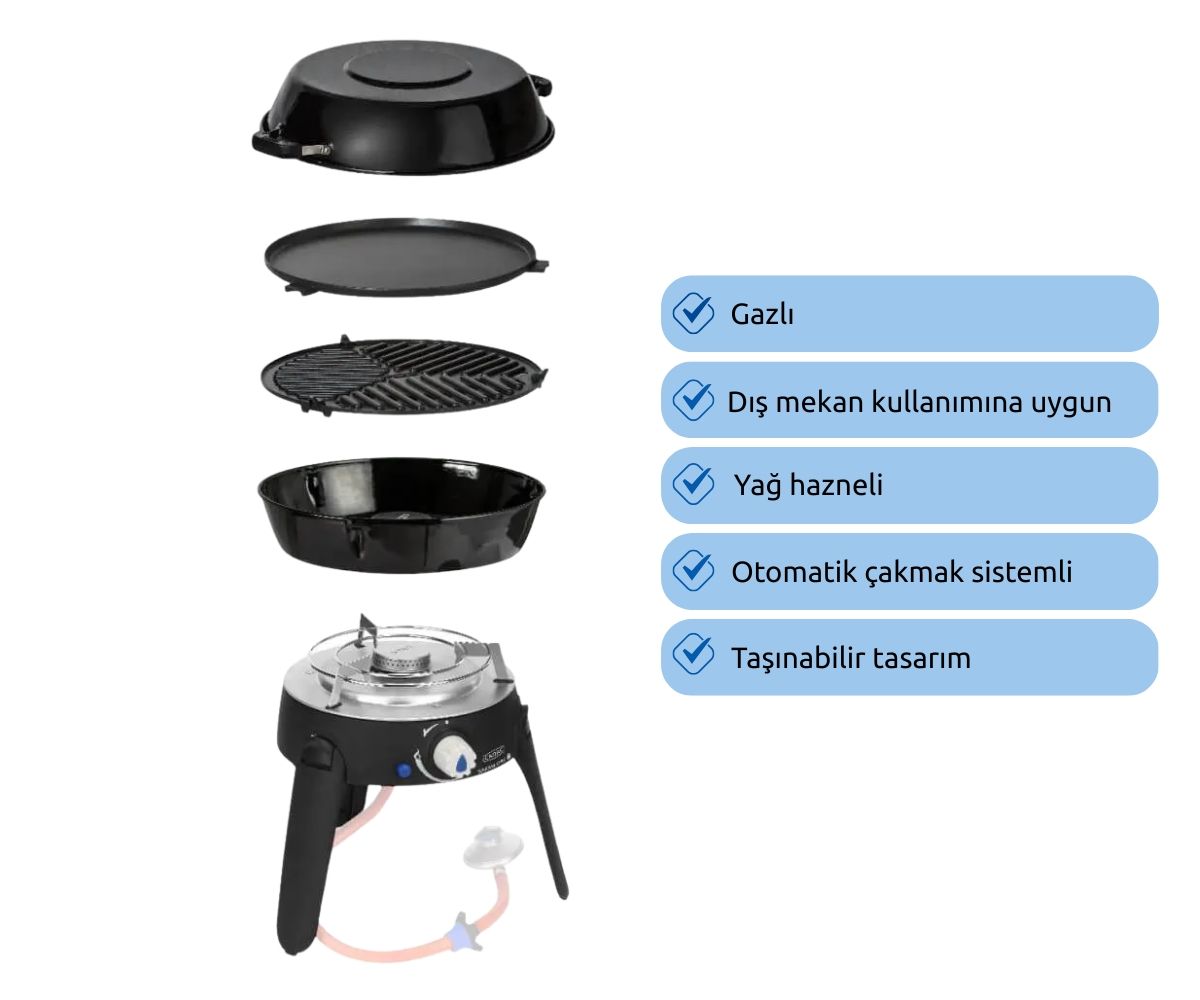Cadac Safari Chef 30 LP Barbekü, Tüplü