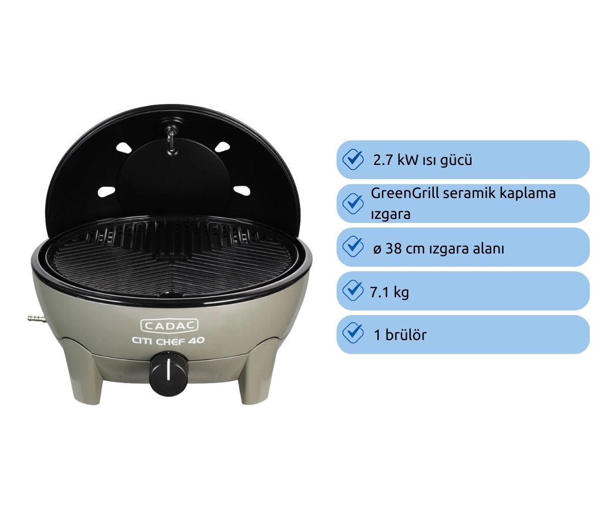 Cadac Citi Chef 40 Barbekü - Yeşil