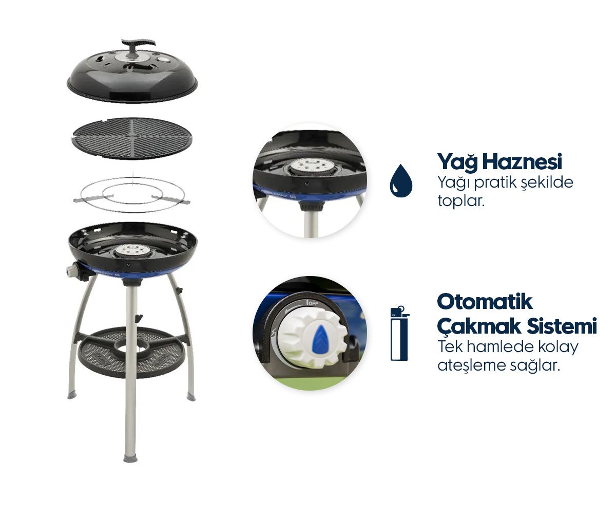 Cadac Carri Chef 50 Barbekü - Alüminyum Ayaklı