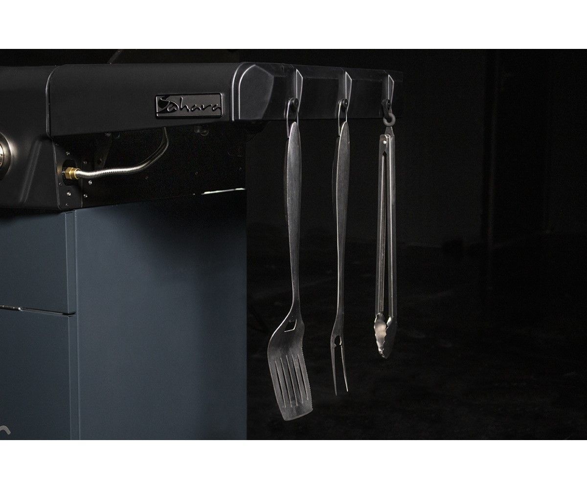 Aygaz X350 Klasik Barbekü - Gri Mavi - LED Işıklı