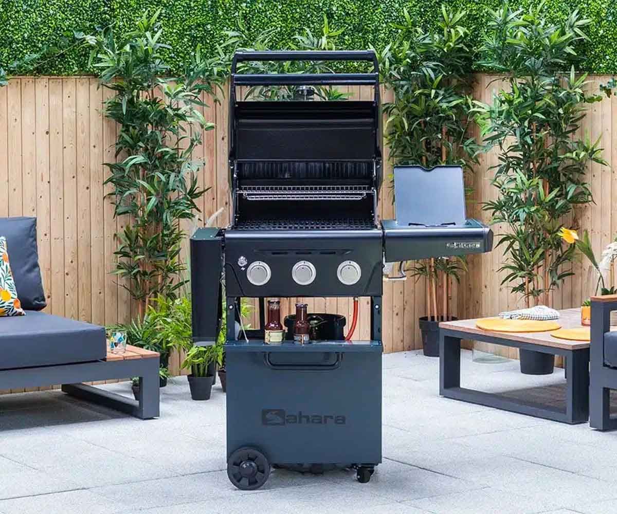 Aygaz X350 Klasik Barbekü - Gri Mavi - LED Işıklı