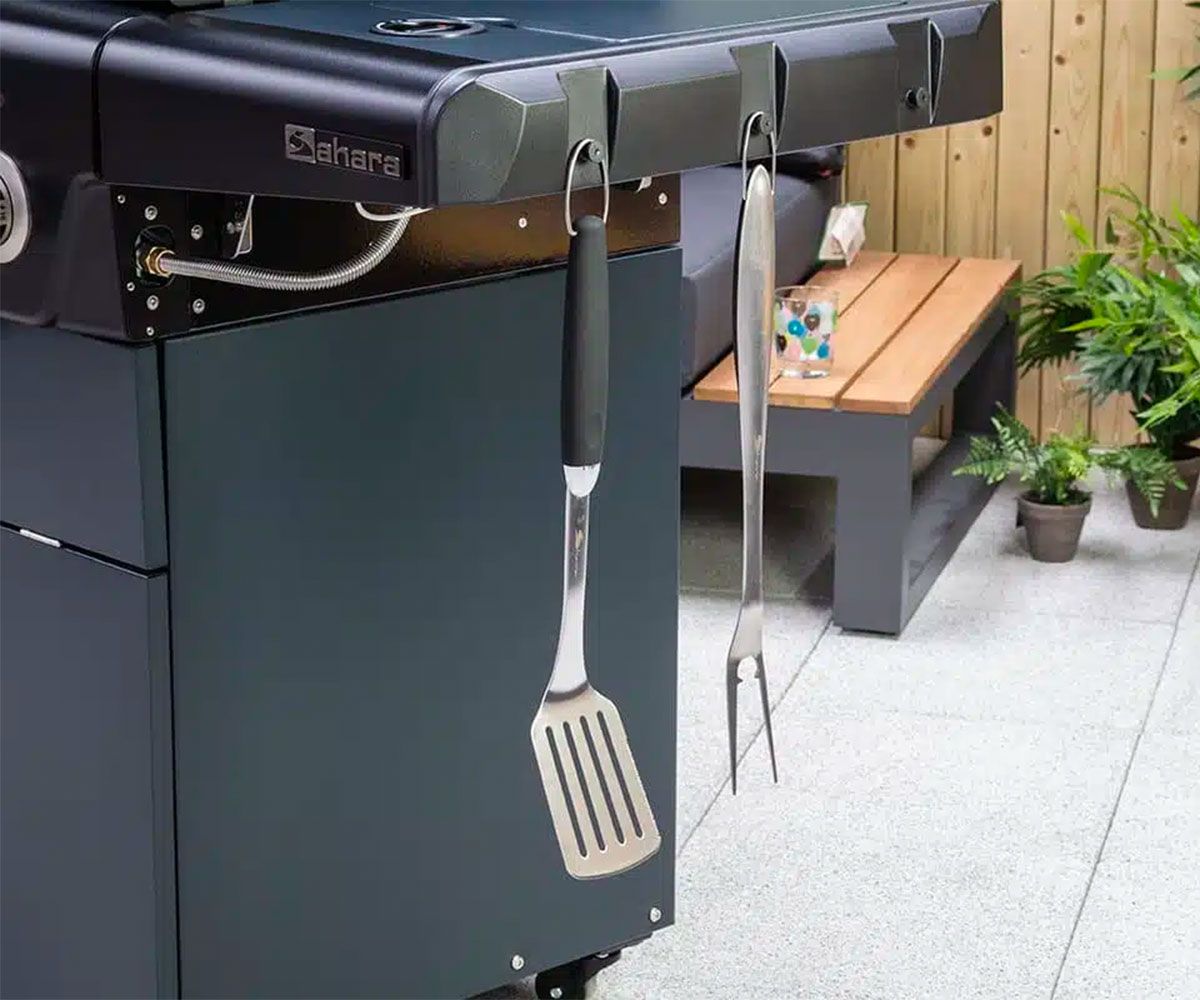 Aygaz X350 Klasik Barbekü - Gri Mavi - LED Işıklı