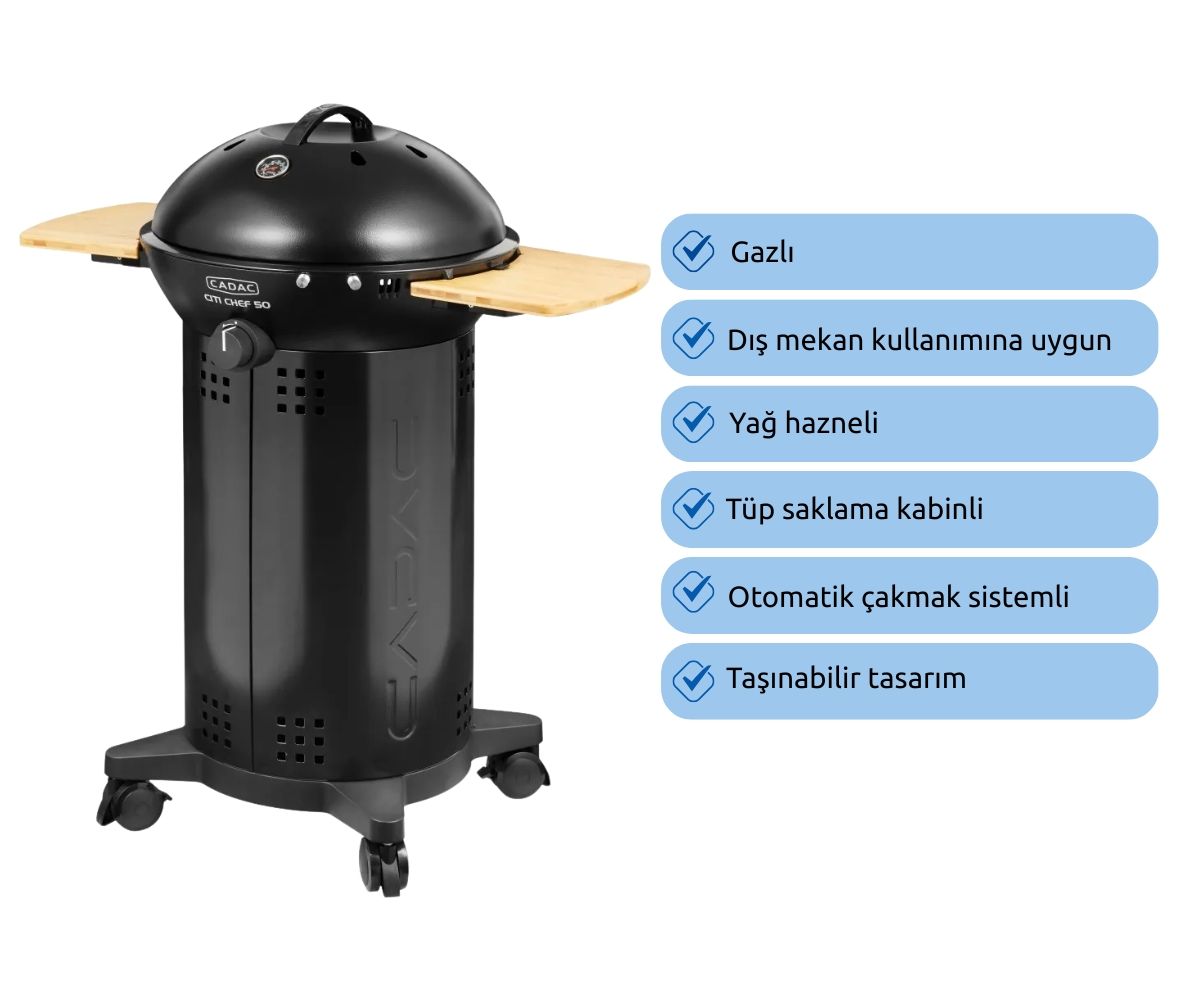 Cadac Citi Chef 50 Barbekü - Siyah