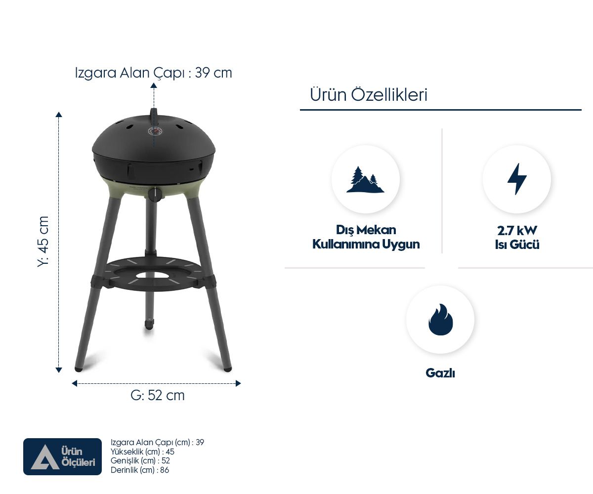 Cadac Carri Chef 40 Barbekü - Chef Pan Lifestyle