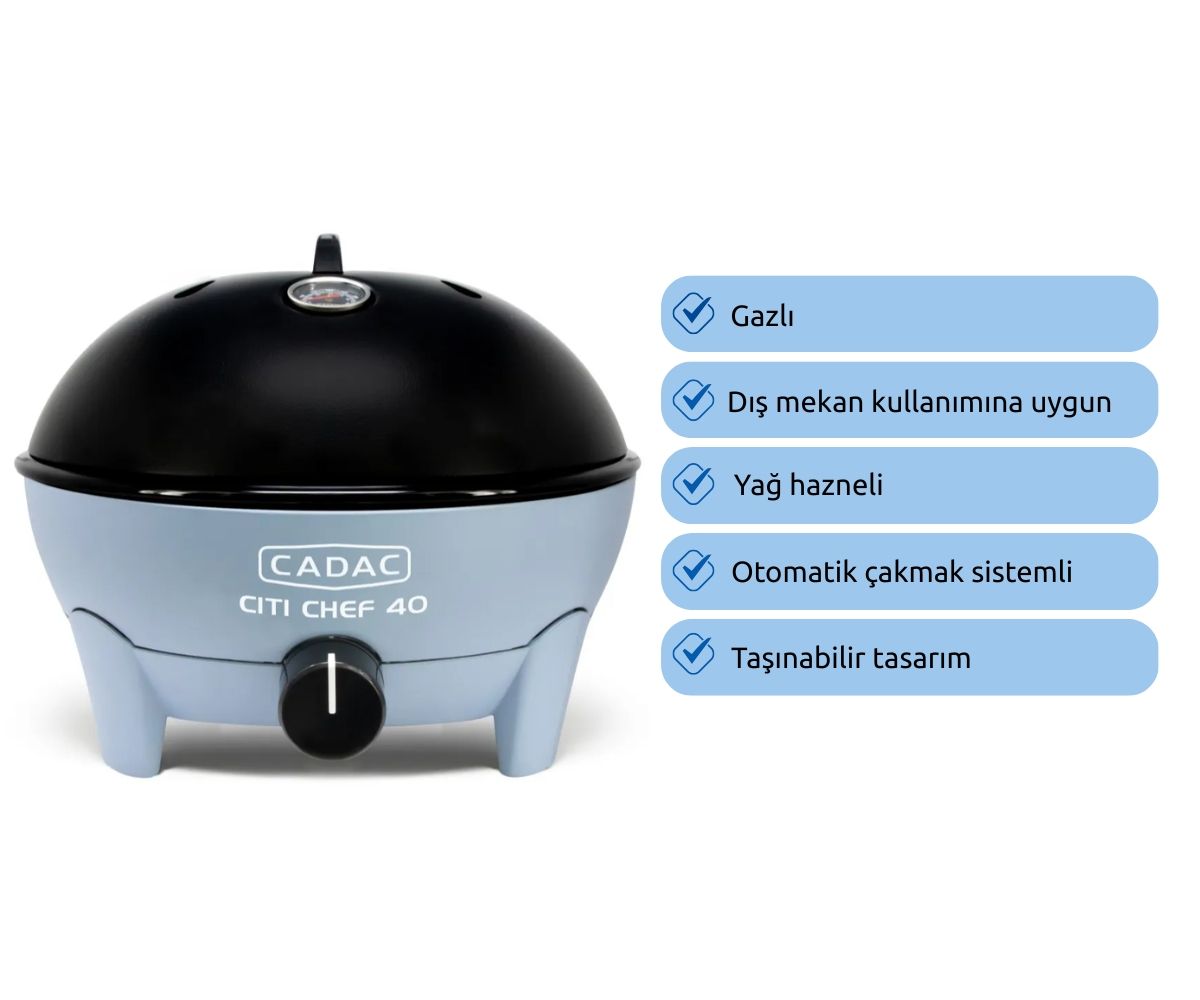 Cadac Citi Chef 40 Barbekü - Mavi