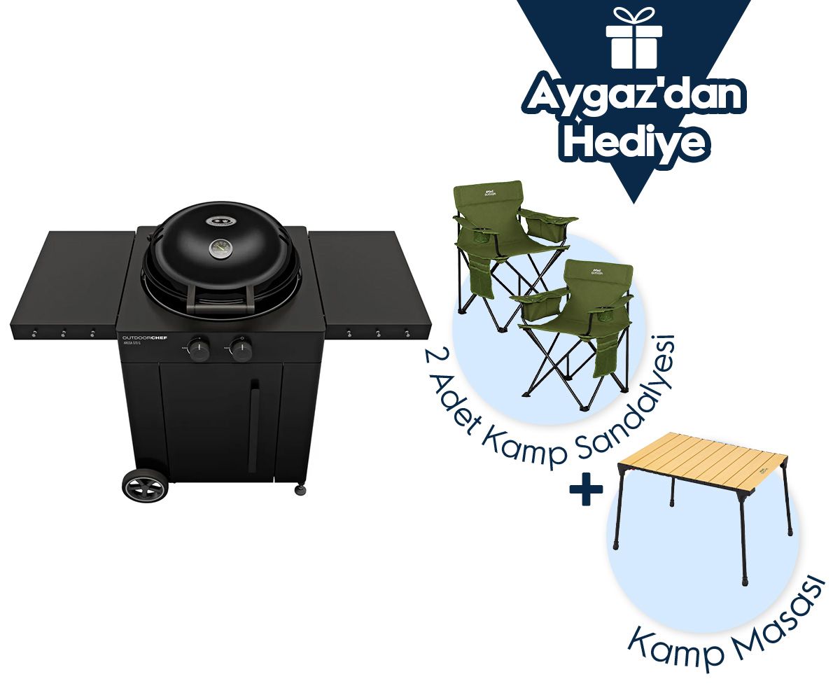 hediye ürün 2 kamp sandalyesi + 1 kamp masası