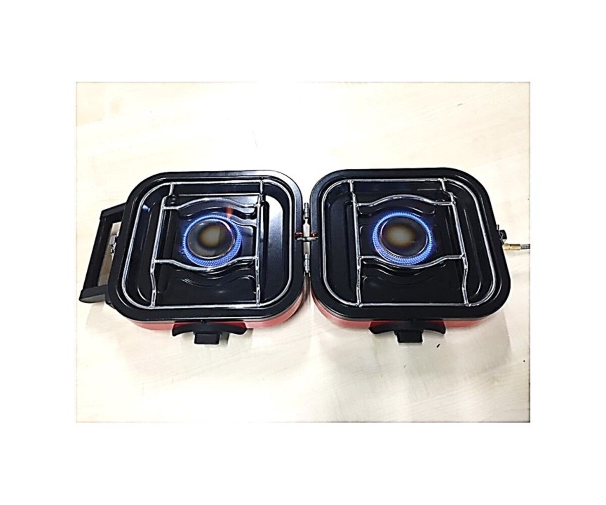 Çift Gözlü Katlanabilir Kartuşlu Kamp Ocağı