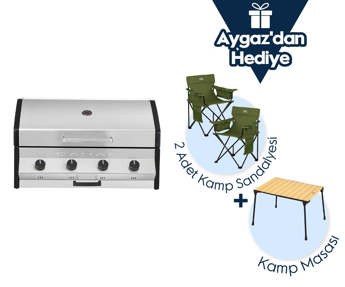 hediye ürün 2 kamp sandalyesi + 1 kamp masası