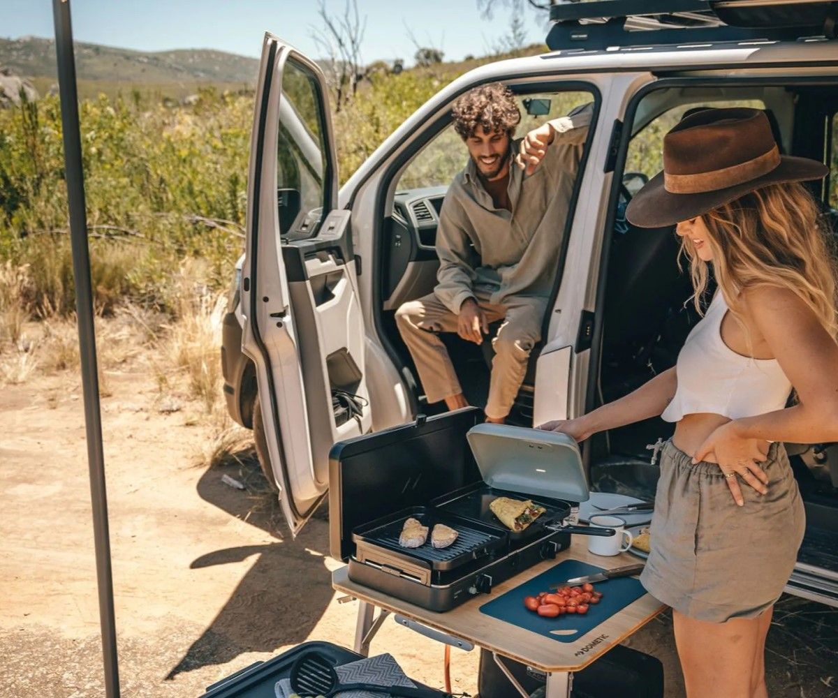 Cadac 2 Cook 3 T-FFD Turbo Deluxe İç Mekan Kullanımına Uygun Barbekü