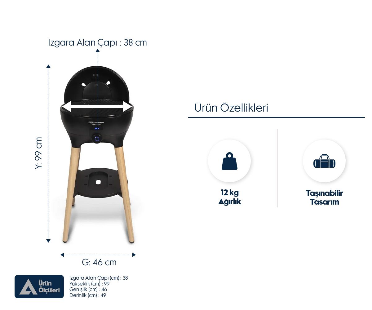 Cadac Ebraai 40 FS Elektrikli Barbekü