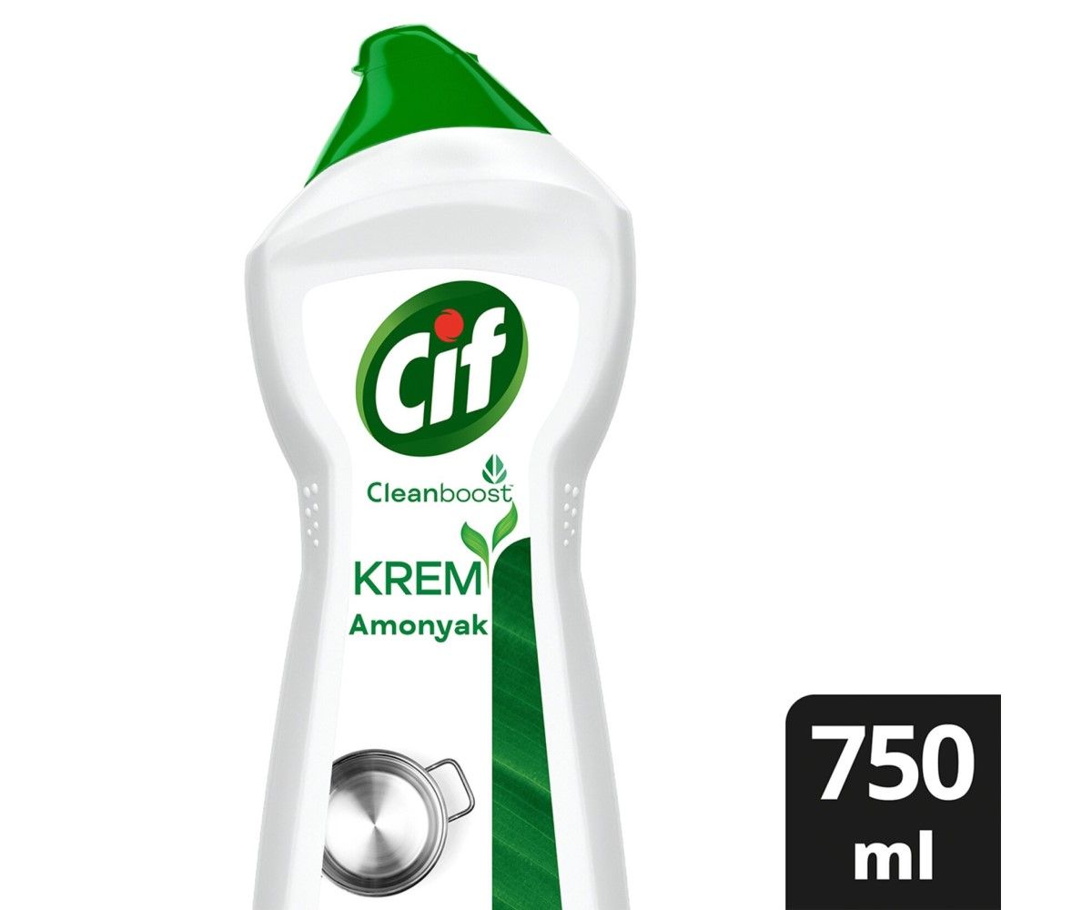 Cif Krem Yeni Nesil Yüzey Temizleyici Amonyak 750 Ml